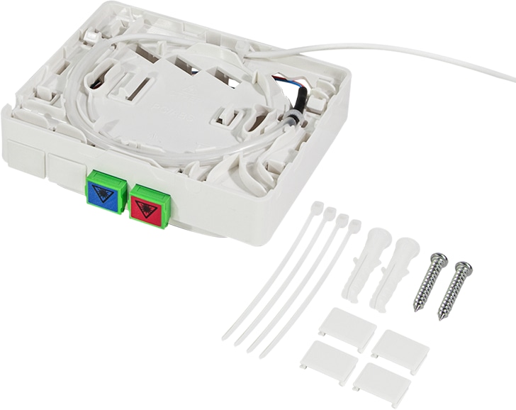 LOGILINK FTTH-Anschlussbox FB2SC20, 2x SC/APC, mit 20 m Verlegekabel LOGILINK FTTH-Anschlussbox FB2SC20, 2x SC/APC, mit 20 m Verlegekabel