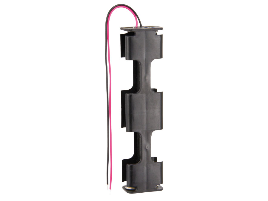Batteriehalter, 4x Mignon, Anschlusslitzen Batteriehalter, 4x Mignon, Anschlusslitzen