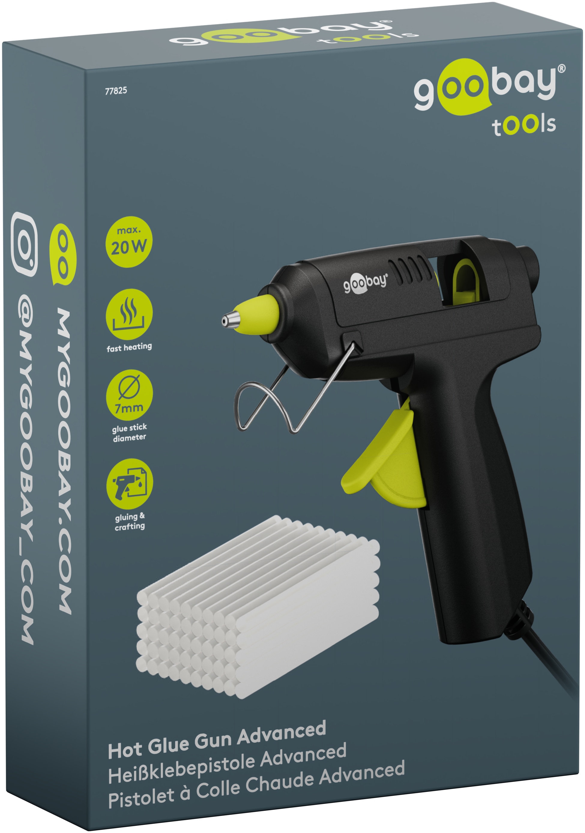 GOOBAY TOOLS Heißklebepistole Advanced, 77825, 20 W, inkl. 50 Klebesticks GOOBAY TOOLS Heißklebepistole Advanced, 77825, 20 W, inkl. 50 Klebesticks
