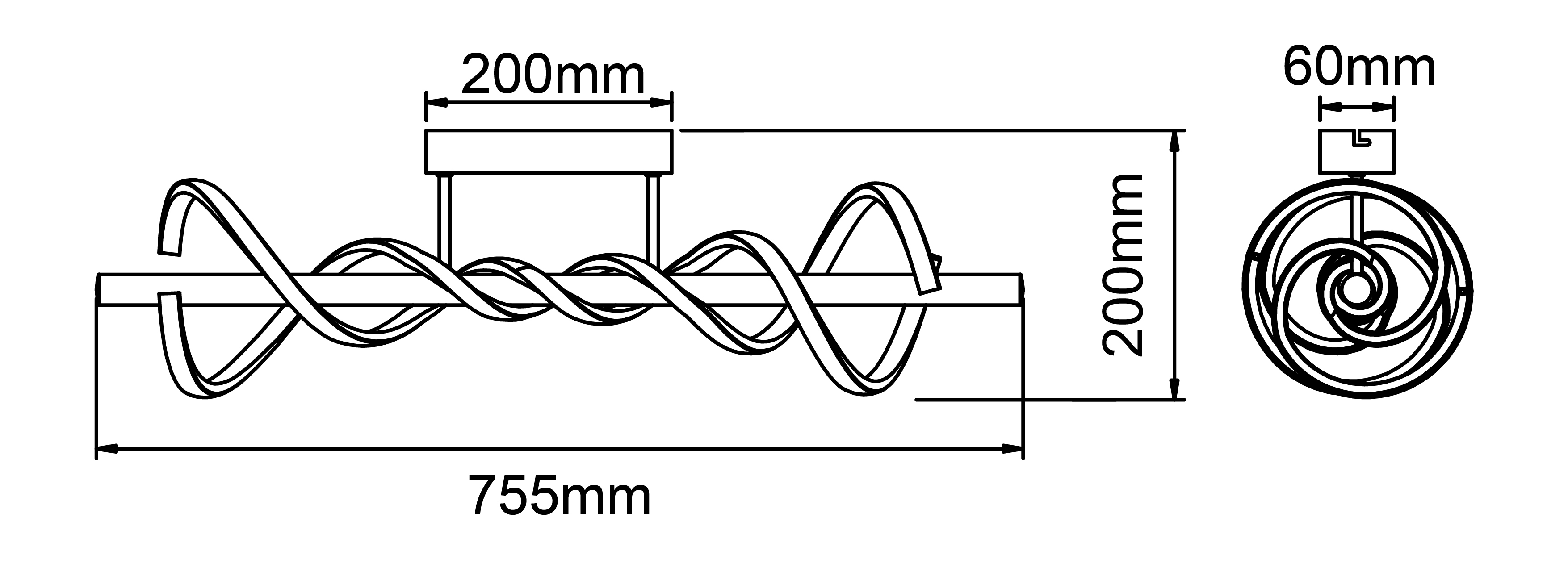 BRILLIANT LED-Deckenleuchte, 16 W, 3000 K, 2100 lm, warmweiß, IP20, schwarz BRILLIANT LED-Deckenleuchte, 16 W, 3000 K, 2100 lm, warmweiß, IP20, schwarz