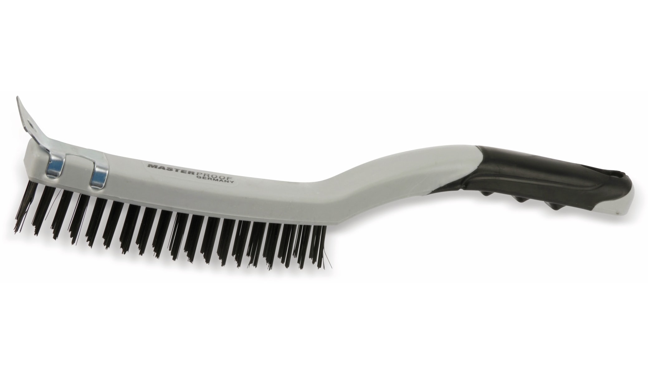 MASTERPROOF Drahtbürste, 3-reihig, mit Schaber MASTERPROOF Drahtbürste, 3-reihig, mit Schaber