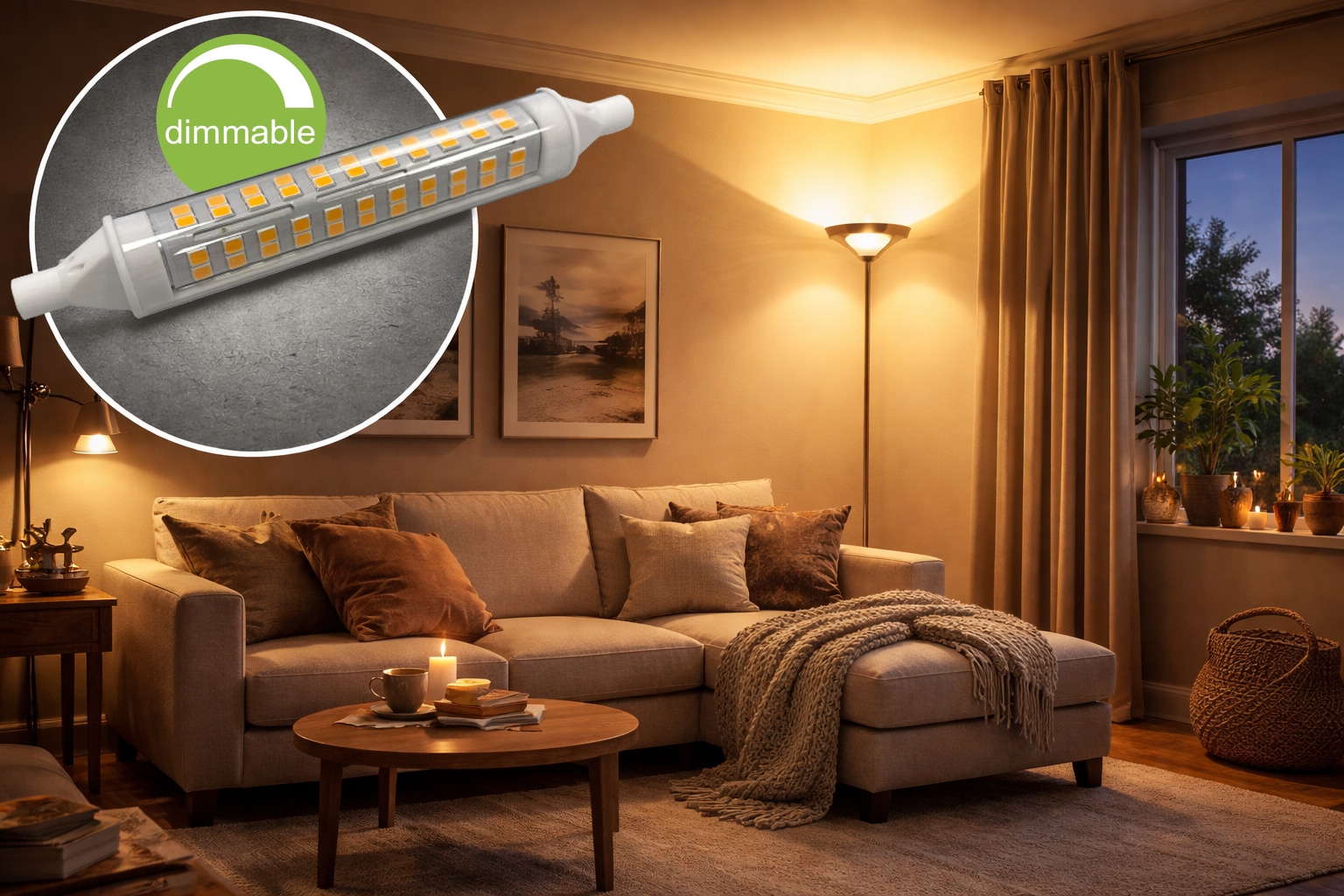 BLULAXA LED-SMD-Lampe, R7s, 11W, 3000K, EEK: E, 1250lm, warmweiß, DIM, IP20, 118 mm BLULAXA LED-SMD-Lampe, R7s, 11W, 3000K, EEK: E, 1250lm, warmweiß, DIM, IP20, 118 mm