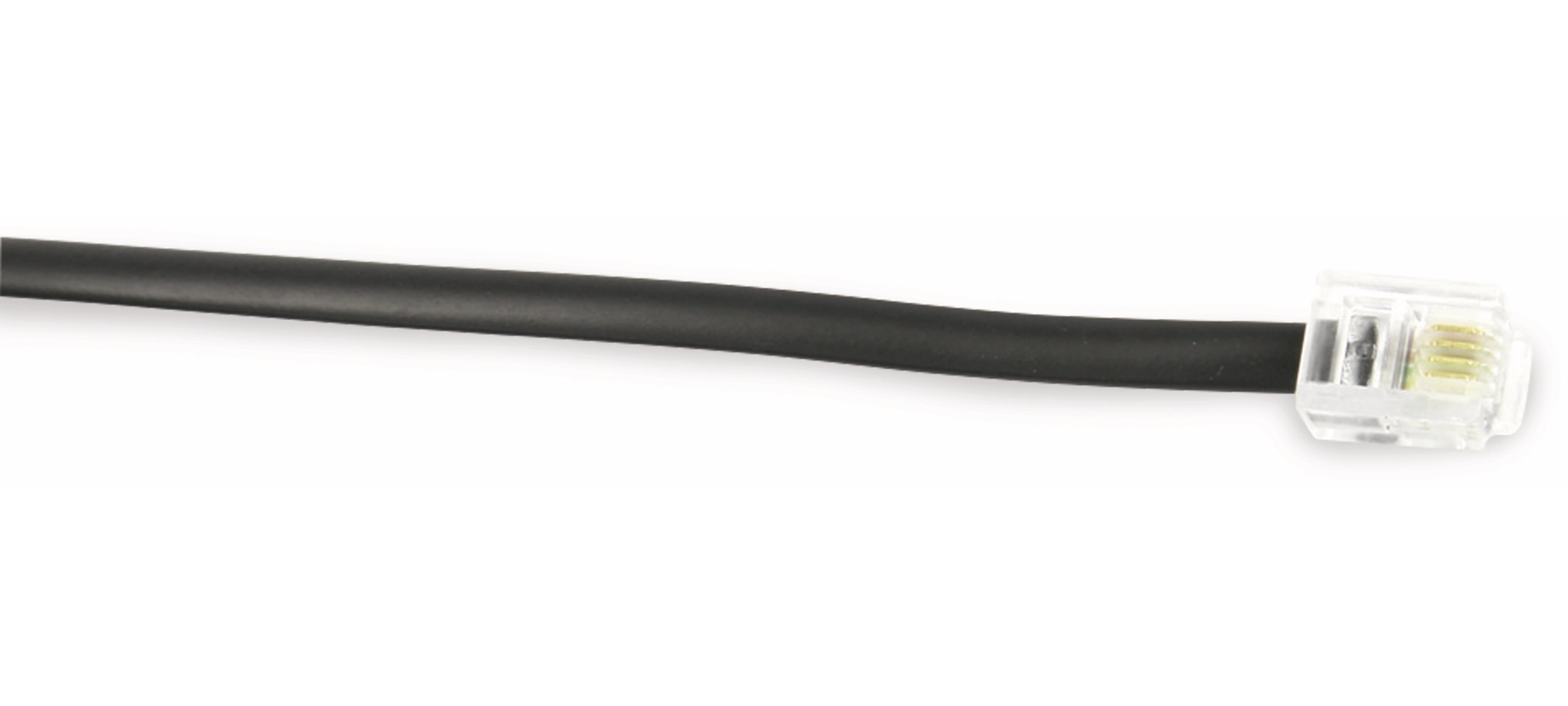 S-IMPULS Telefon-Anschlusskabel, 6P4C, schwarz, 15 m S-IMPULS Telefon-Anschlusskabel, 6P4C, schwarz, 15 m