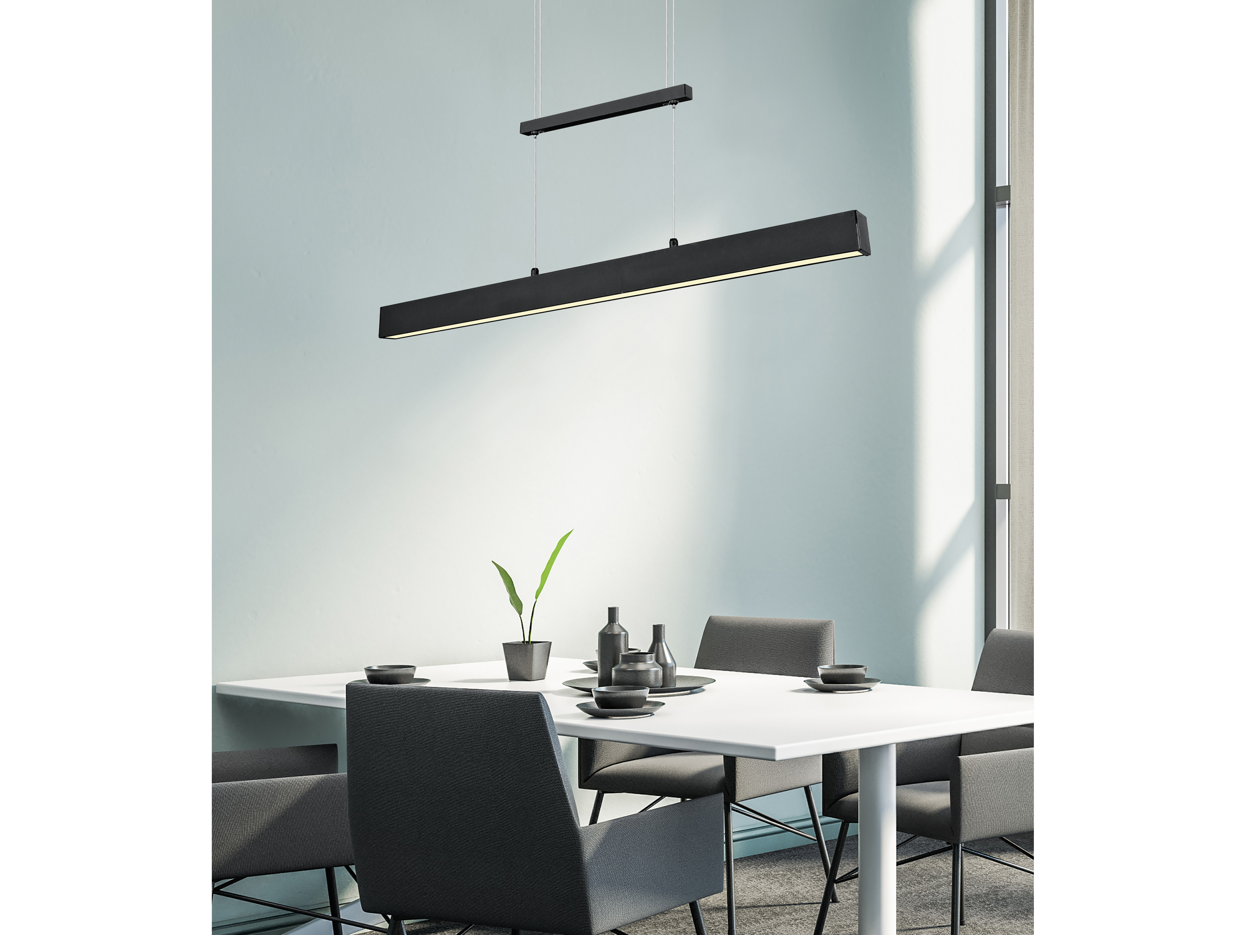 REALITY LED-Pendelleuchte Paros R32043105 schwarz, 1 x LED 22 W, 2500 lm, 2 x 5 W, 2 x 600 lm REALITY LED-Pendelleuchte Paros R32043105 schwarz, 1 x LED 22 W, 2500 lm, 2 x 5 W, 2 x 600 lm