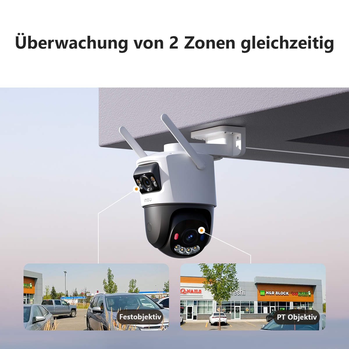 IMOU Überwachungskamera Cruiser Dual 2 Pro, außen, weiß IMOU Überwachungskamera Cruiser Dual 2 Pro, außen, weiß