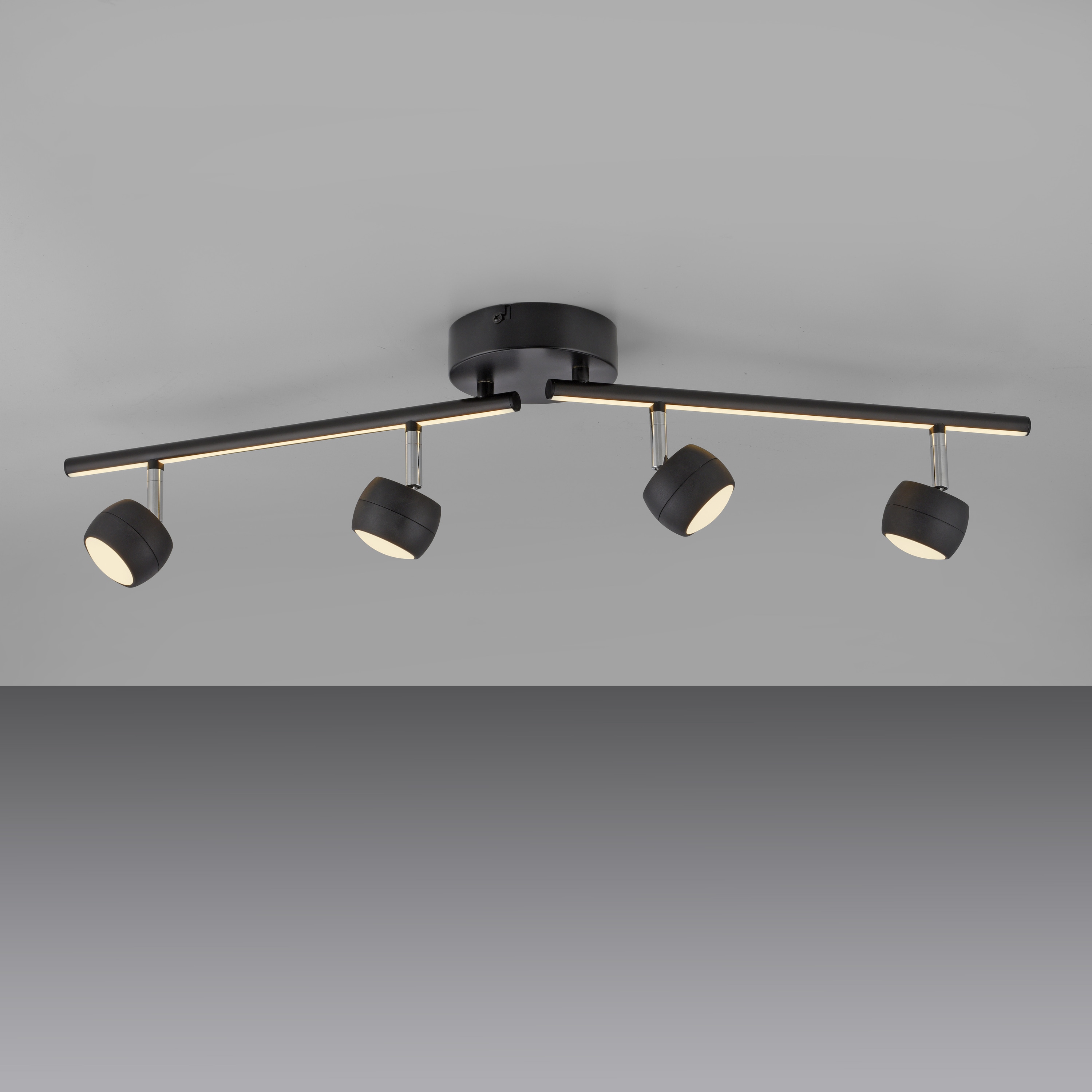 JUST LIGHT LED-Deckenleuchte 11402-18, 20,40W, 3000K, 2360lm, warmweiß, IP20, schwarz JUST LIGHT LED-Deckenleuchte 11402-18, 20,40W, 3000K, 2360lm, warmweiß, IP20, schwarz