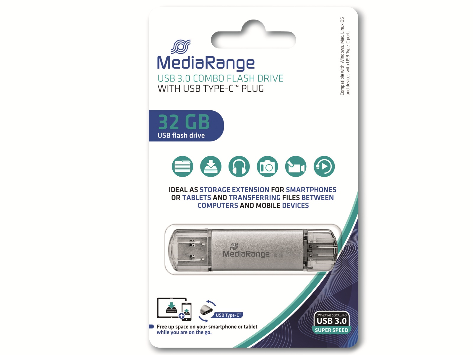 MEDIARANGE USB-Stick MR936, USB 3.0, 32 GB MEDIARANGE USB-Stick MR936, USB 3.0, 32 GB