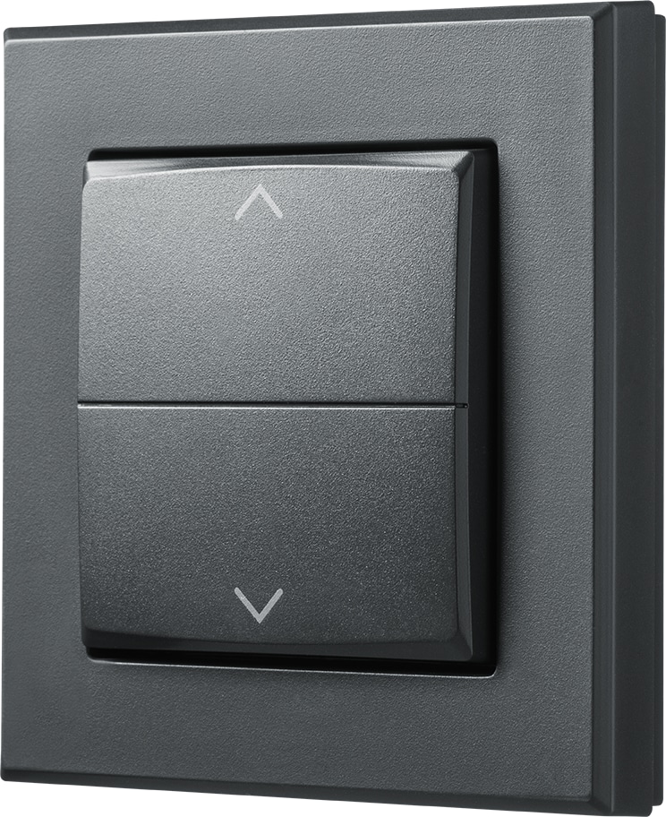 HOMEMATIC IP 156171A0, Tasterwippe, Markenschalter mit Pfeilen, anthrazit HOMEMATIC IP 156171A0, Tasterwippe, Markenschalter mit Pfeilen, anthrazit