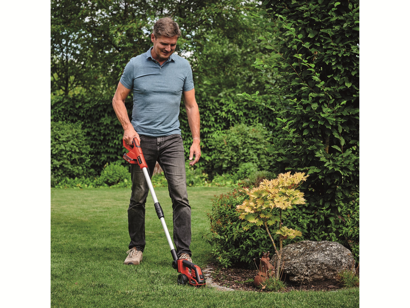 EINHELL Akku-Gras- und Strauchschere GE-CG 18/100 Li T + Starterset