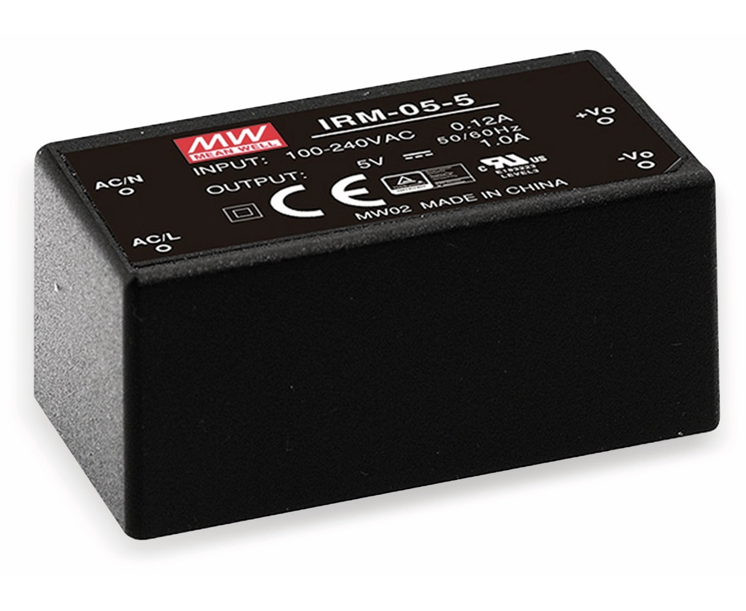 MEAN WELL AC/DC-Printnetzteil IRM-05-3.3, 3,3 V-, 1,25 A, 4,1 W MEAN WELL AC/DC-Printnetzteil IRM-05-3.3, 3,3 V-, 1,25 A, 4,1 W