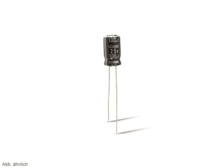 PANASONIC Elko 470µF, 63V, radial, RM 5,0mm PANASONIC Elektrolytkondensator, 470µF, 63V