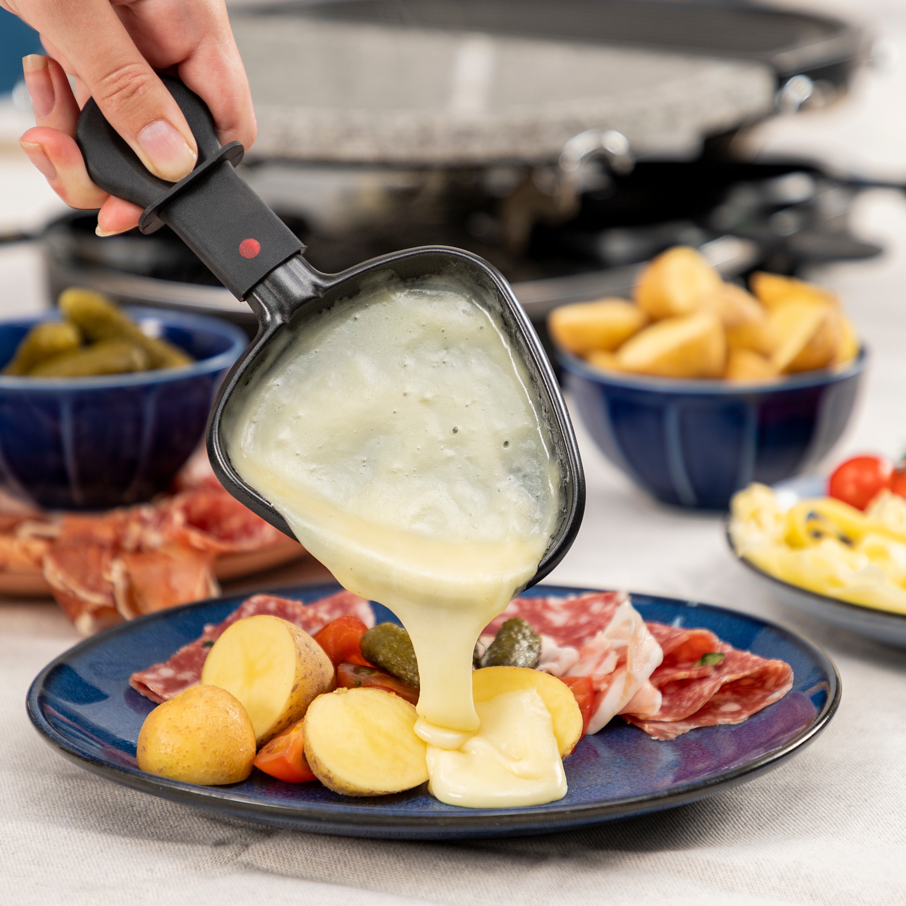 PRINCESS Raclette 8 Oval Stone u. Grill, 1200 W, 8 Personen, 43x30 cm PRINCESS Raclette 8 Oval Stone u. Grill, 1200 W, 8 Personen, 43x30 cm