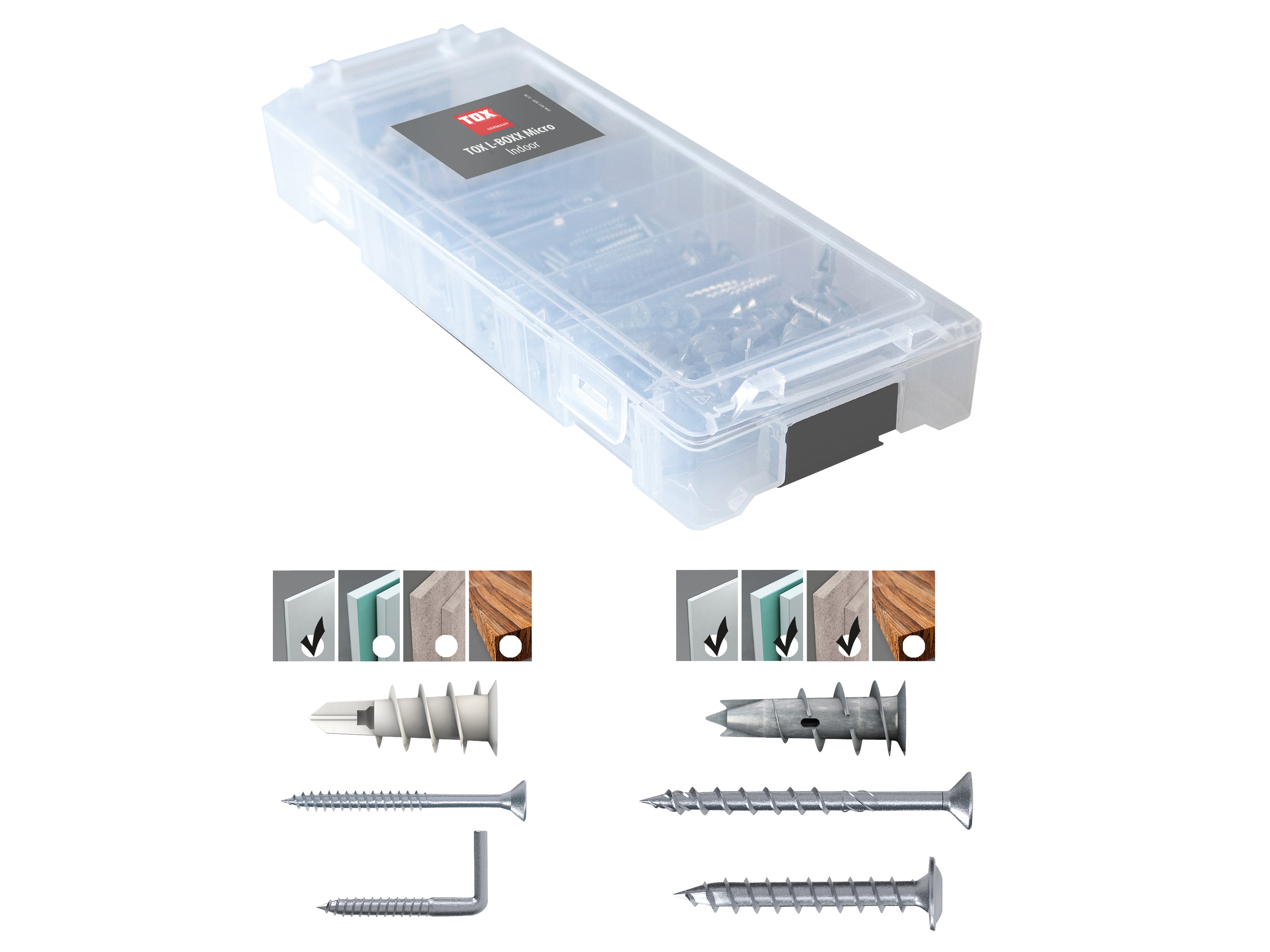 TOX L-Boxx Micro Indoor, 80-teilig TOX L-Boxx Micro Indoor, 80-teilig