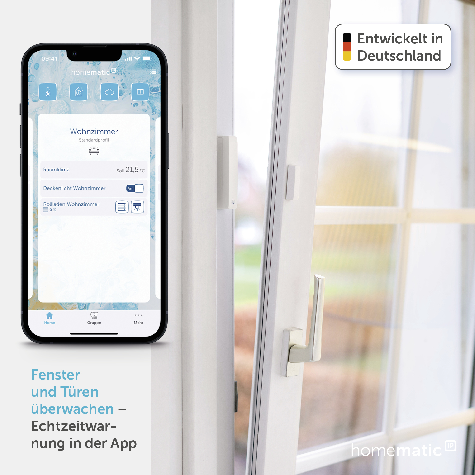 HOMEMATIC IP Smart Home 151363, Fenster- und Türkontakt, magnetisch HOMEMATIC IP Smart Home 151363, Fenster- und Türkontakt, magnetisch