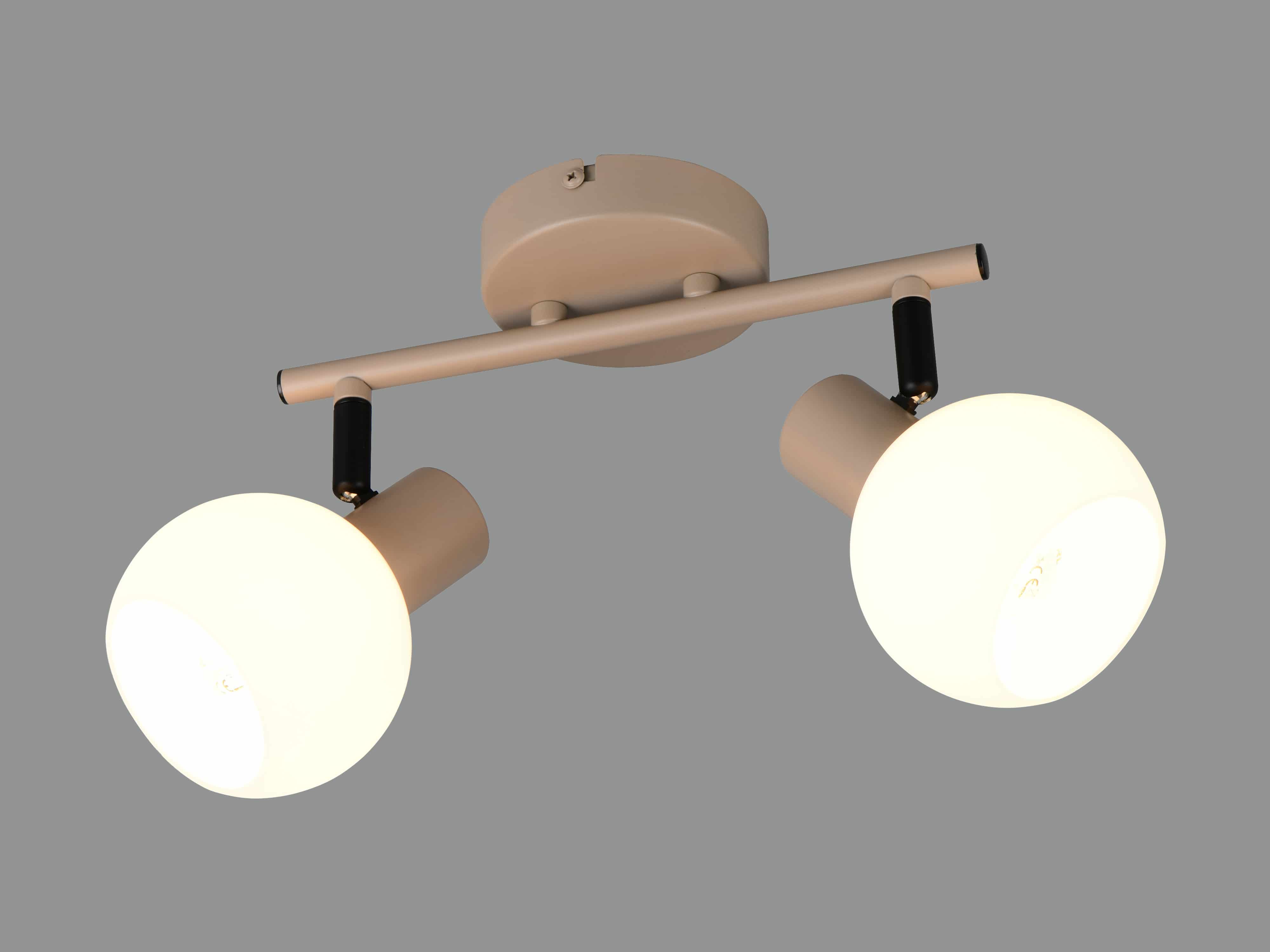 REALITY Deckenleuchte 2 flg. Boba R86372043, E14, ohne LM, IP20, beige REALITY Deckenleuchte 2 flg. Boba R86372043, E14, ohne LM, IP20, beige