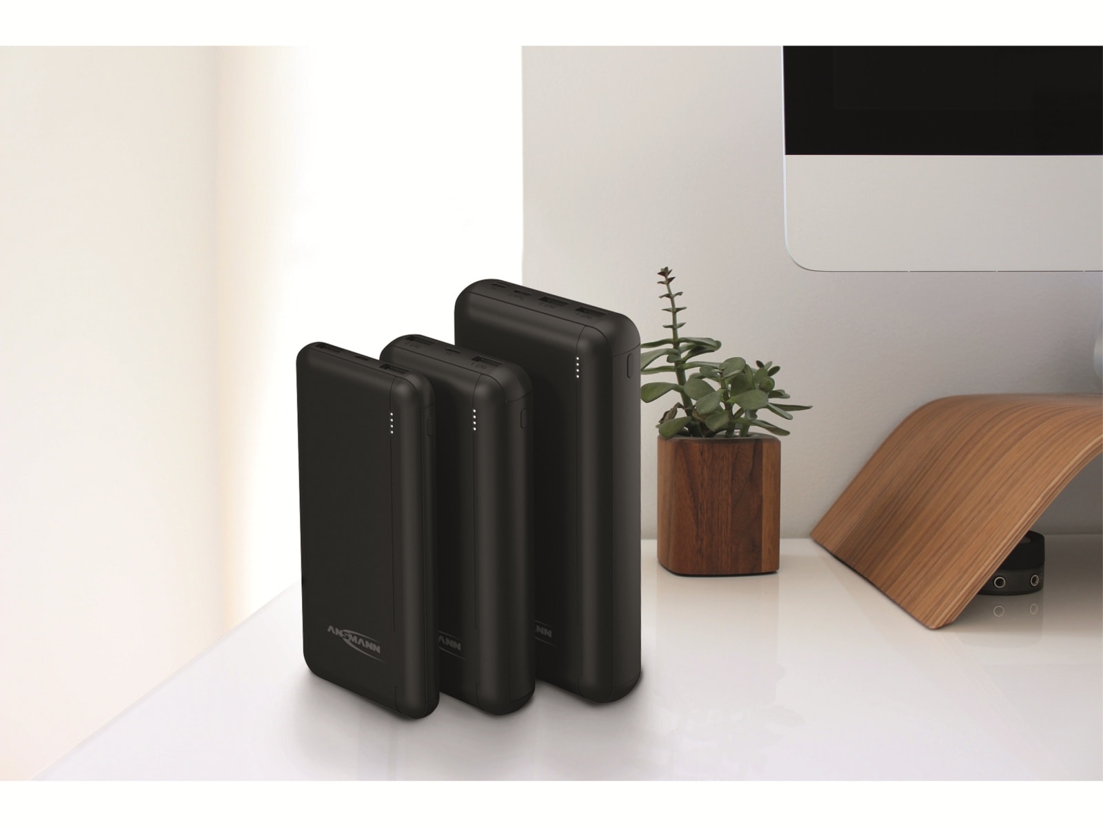 ANSMANN USB Powerbank PB212, 20000 mAh, 74 Wh, 2x USB-Buchse