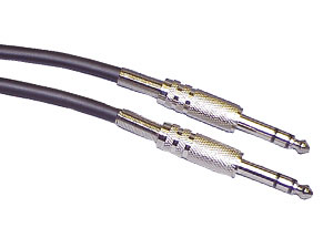 Klinken-Verbindungskabel 6,35 mm, 6 m, schwarz Klinken-Verbindungskabel 6,35 mm, 6 m, schwarz