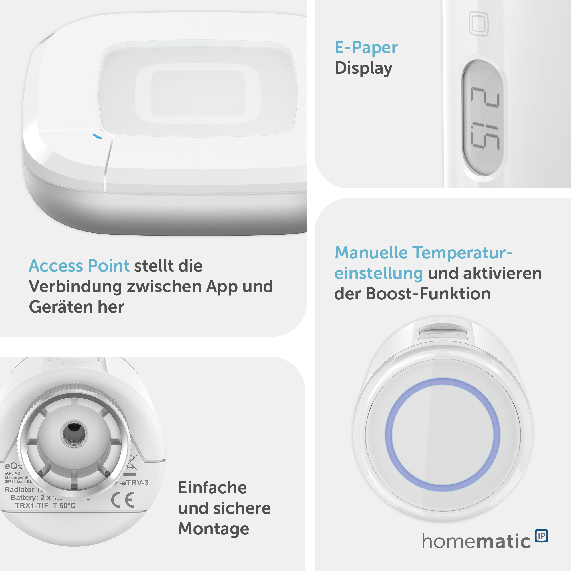 HOMEMATIC IP 162165A0 Starterset Heizen Pure HOMEMATIC IP 162165A0 Starterset Heizen Pure