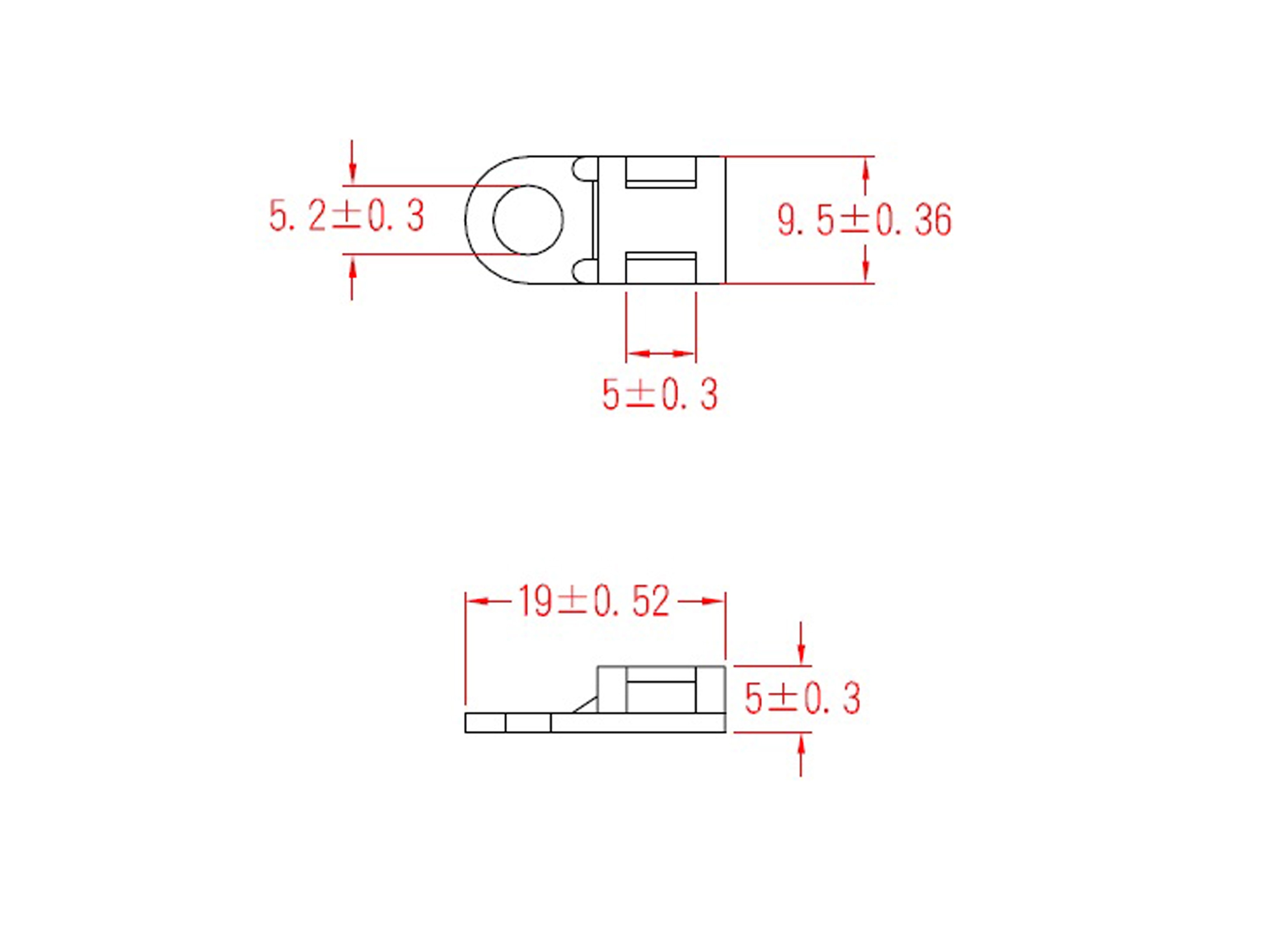 KSS Befestigungssockel schraubbar Polyamid 6.6, Natur, Befestigungsloch 5,2, L=19, B=9,5, 1 Stück KSS Befestigungssockel schraubbar Polyamid 6.6, Natur, Befestigungsloch 5,2, L=19, B=9,5, 1 Stück