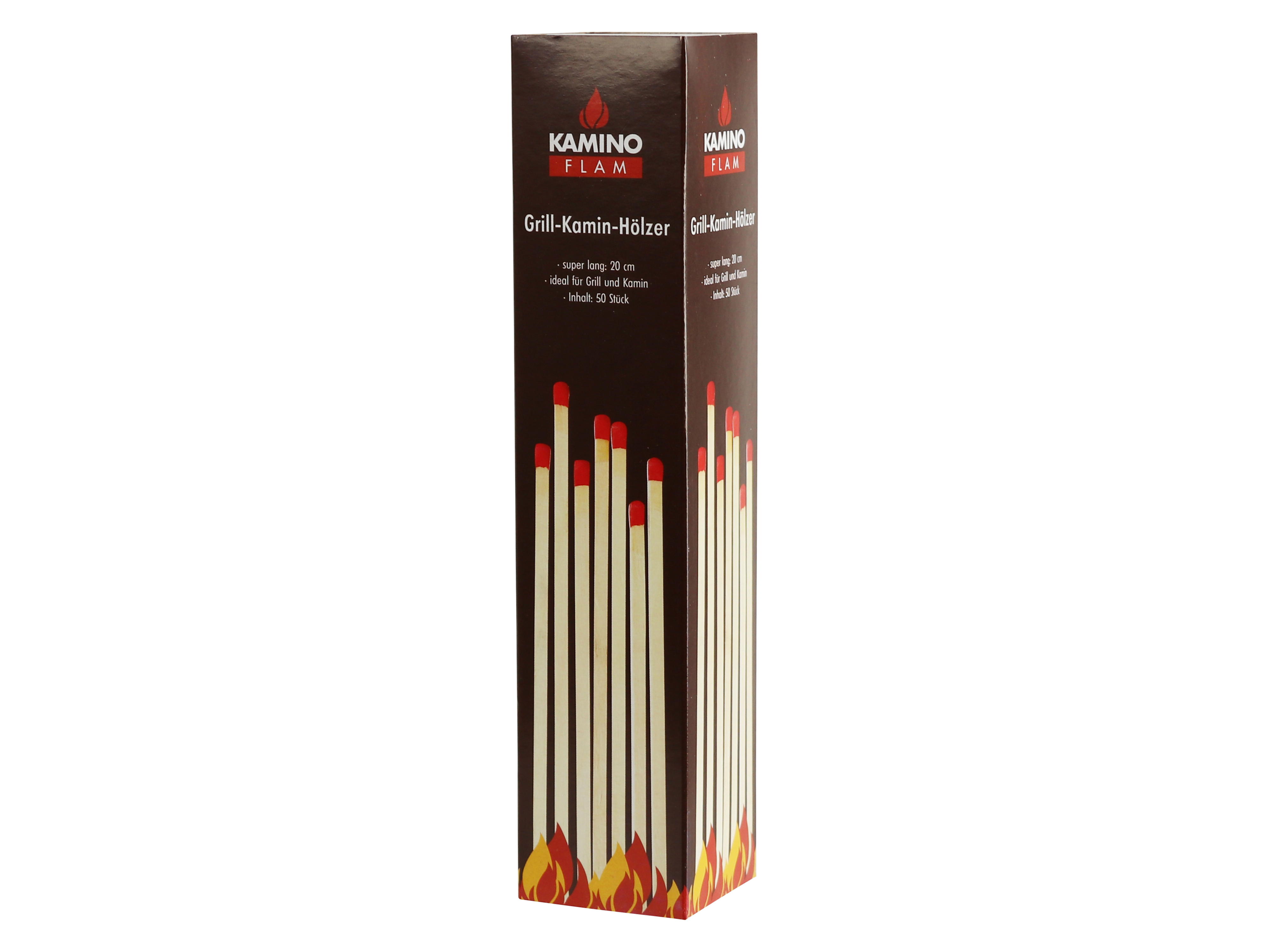 KAMINO Grill-Kamin-Hölzer, 50 Stück