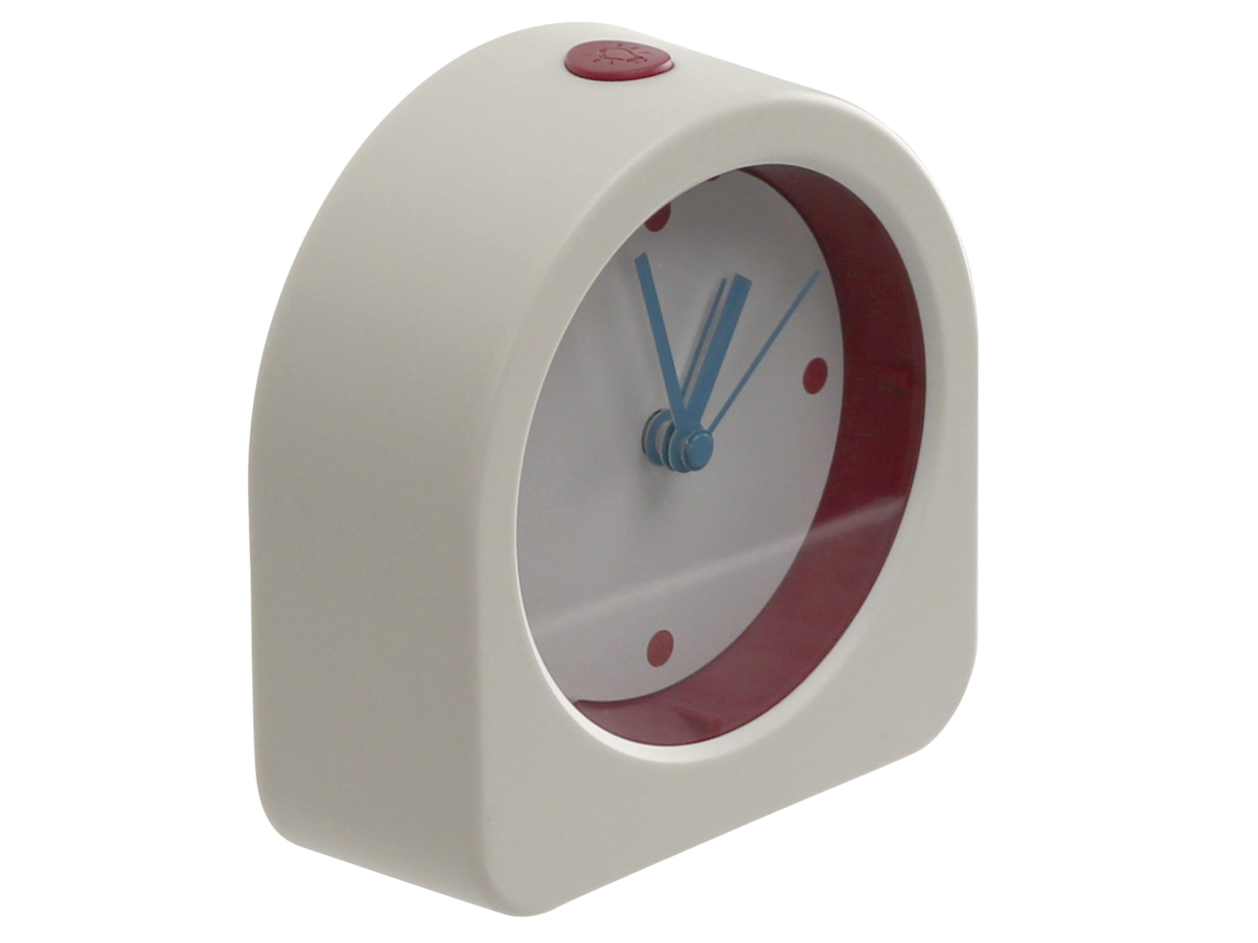 Quarzwecker, 823-02-2020-09, weiß/rot, B-Ware Quarzwecker, 823-02-2020-09, weiß/rot, B-Ware