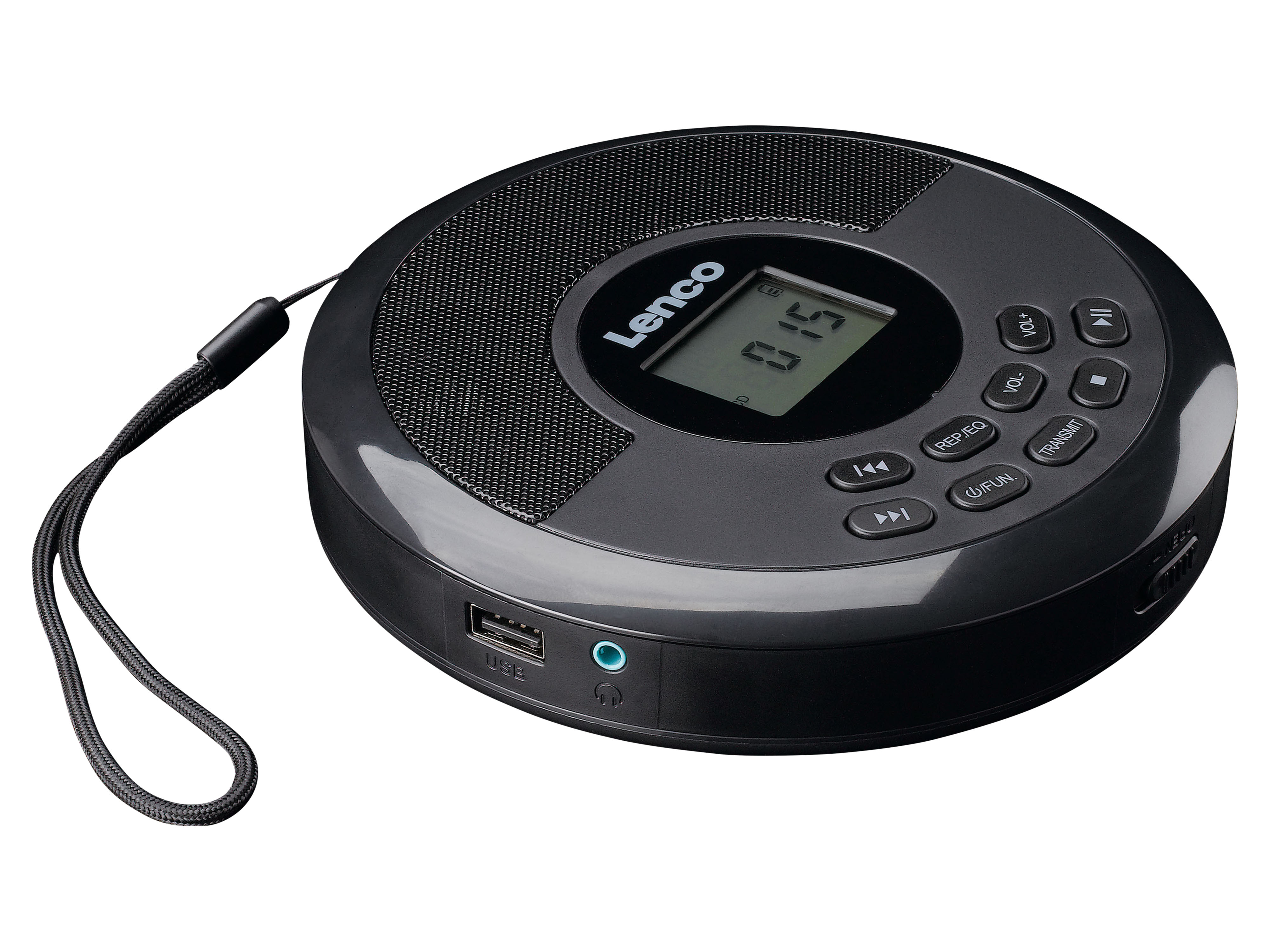 LENCO UKW Radio, tragbar, CD-Player, USB-Wiedergabe, schwarz LENCO UKW Radio, tragbar, CD-Player, USB-Wiedergabe, schwarz