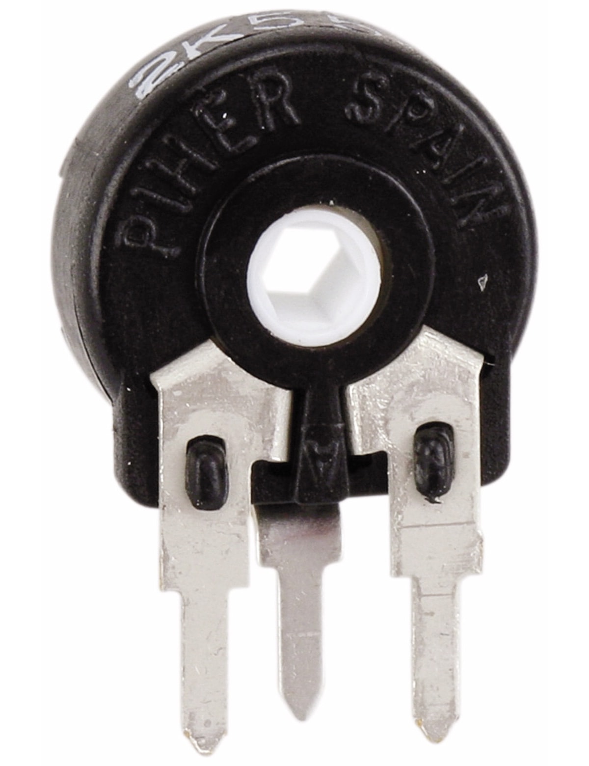 PIHER Potentiometer PT-10, 2,5 KΩ, stehend PIHER Potentiometer PT-10, 2,5 KΩ, stehend