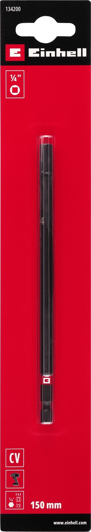 EINHELL Steckschlüssel-Adapter, 134200, 1/4", Impakt, 150 mm EINHELL Steckschlüssel-Adapter, 134200, 1/4", Impakt, 150 mm