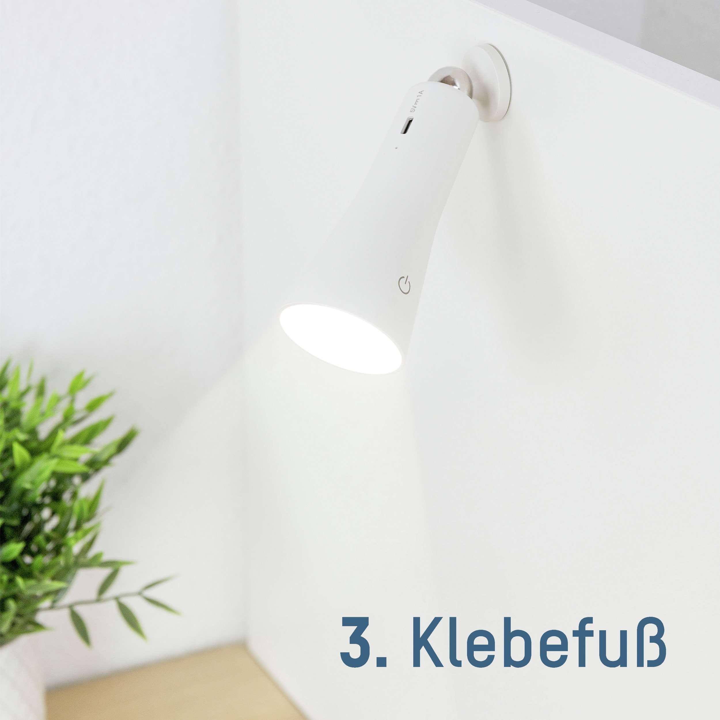 ANSMANN LED-Tischleuchte 3in1, klemmbar, wiederaufladbar, weiß ANSMANN LED-Tischleuchte 3in1, klemmbar, wiederaufladbar, weiß