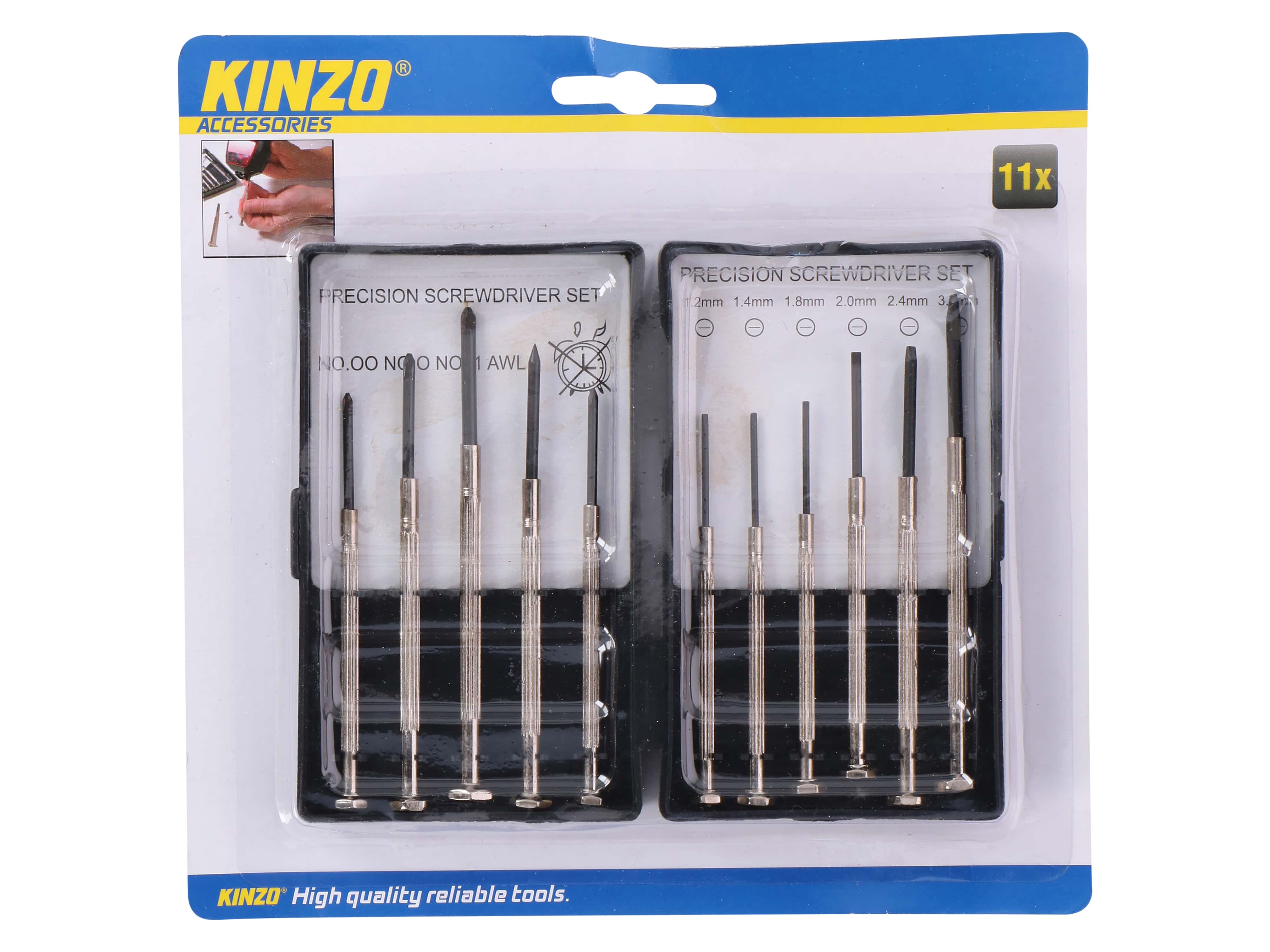 KINZO Präzisions Schraubendreher-Set, 11-teilig Präzisions Schraubendreher-Set, KINZO, 11-teilig