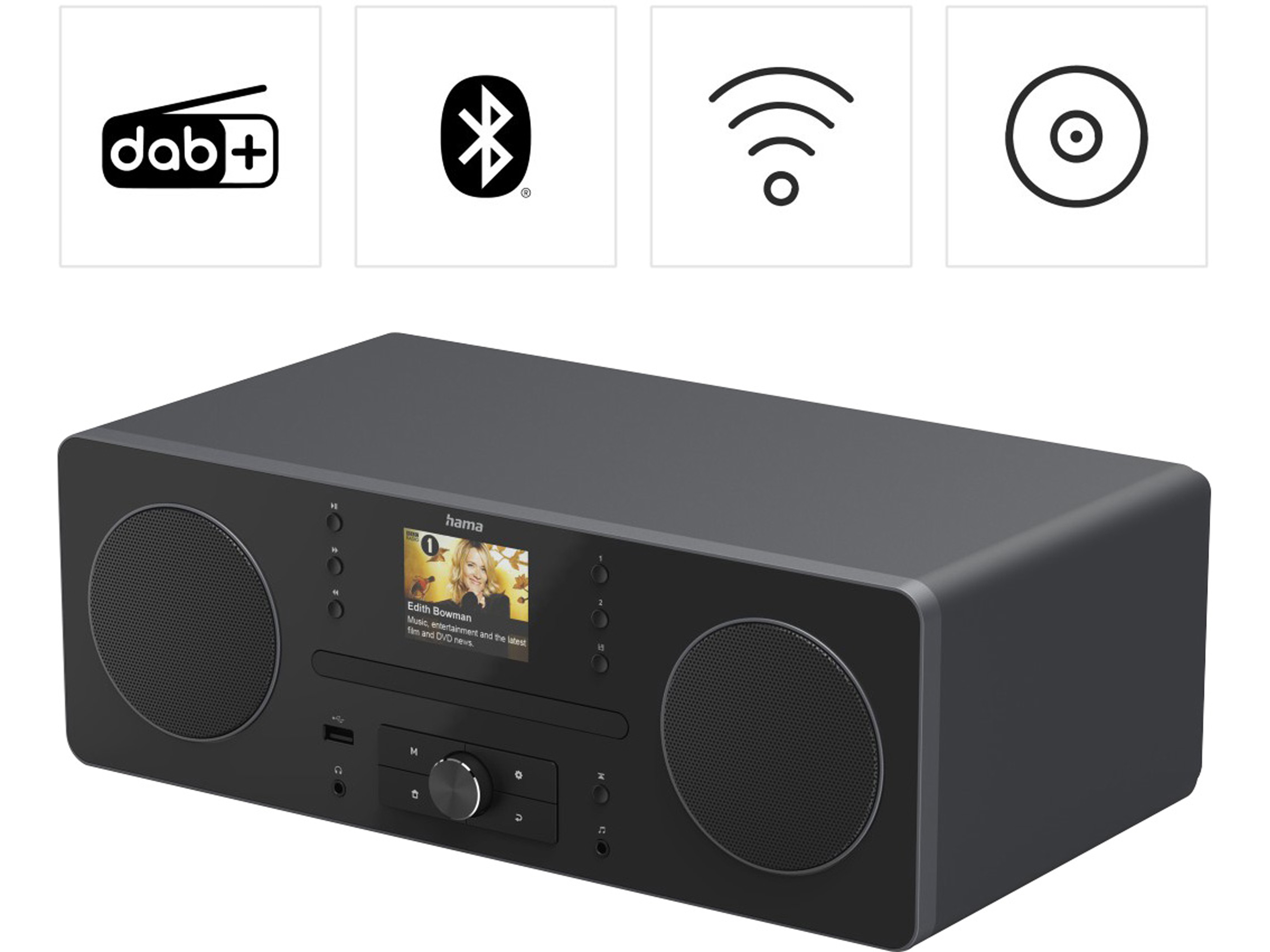 HAMA Digitalradio DIR1570CBT, DAB+/Internetradio/CD/Bluetooth HAMA Digitalradio DIR1570CBT, DAB+/Internetradio/CD/Bluetooth