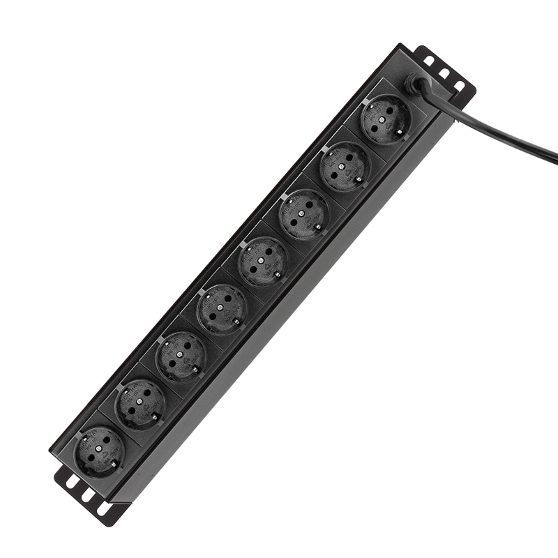 LOGILINK Steckdosenleiste PDU8D01, 8-fach, 19", einzeln schaltbar, schwarz LOGILINK Steckdosenleiste PDU8D01, 8-fach, 19", einzeln schaltbar, schwarz