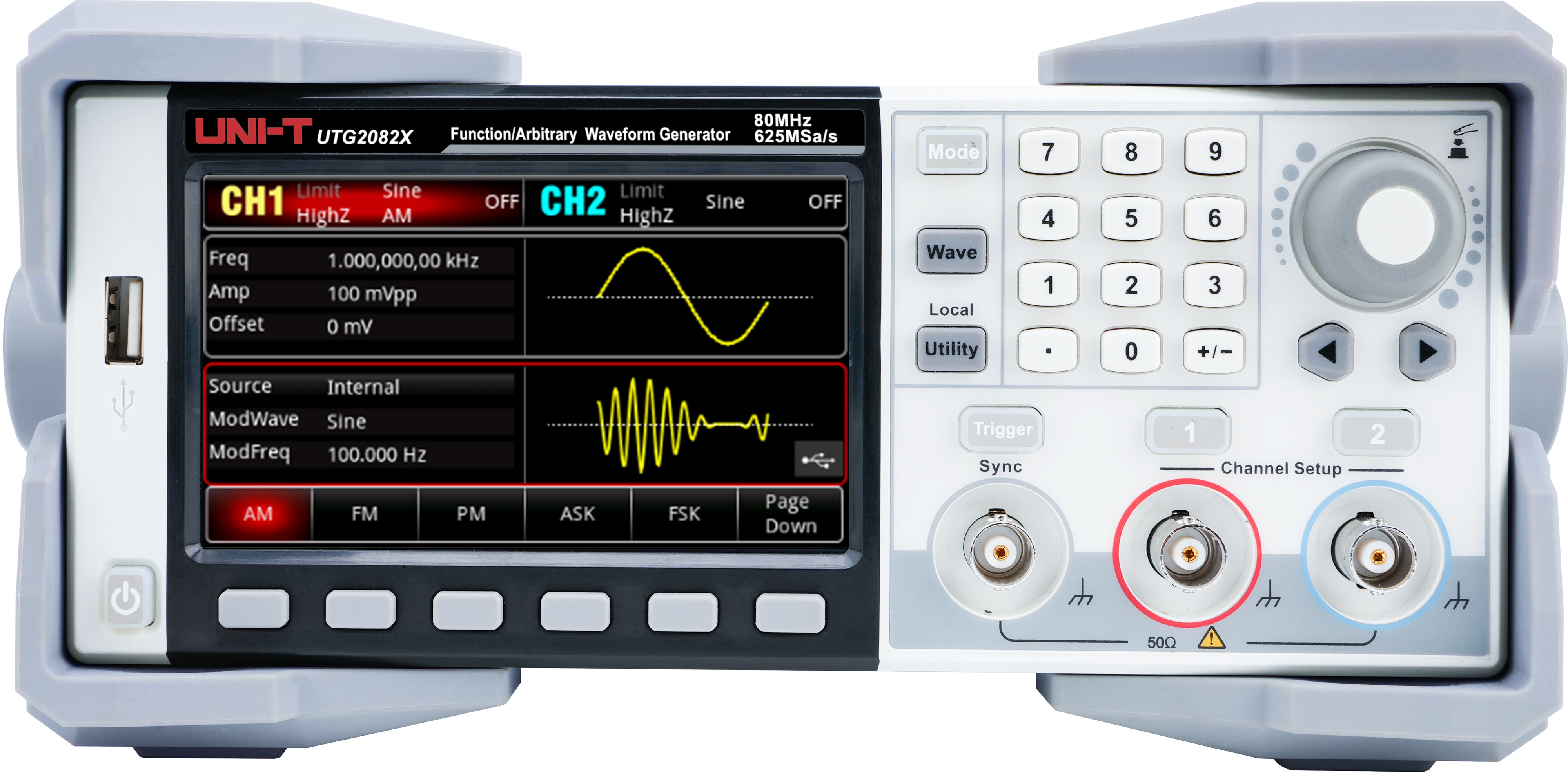UNI-T Funktionsgenerator, UTG2082X, 80 MHz, 2 Kanal UNI-T Funktionsgenerator, UTG2082X, 80 MHz, 2 Kanal