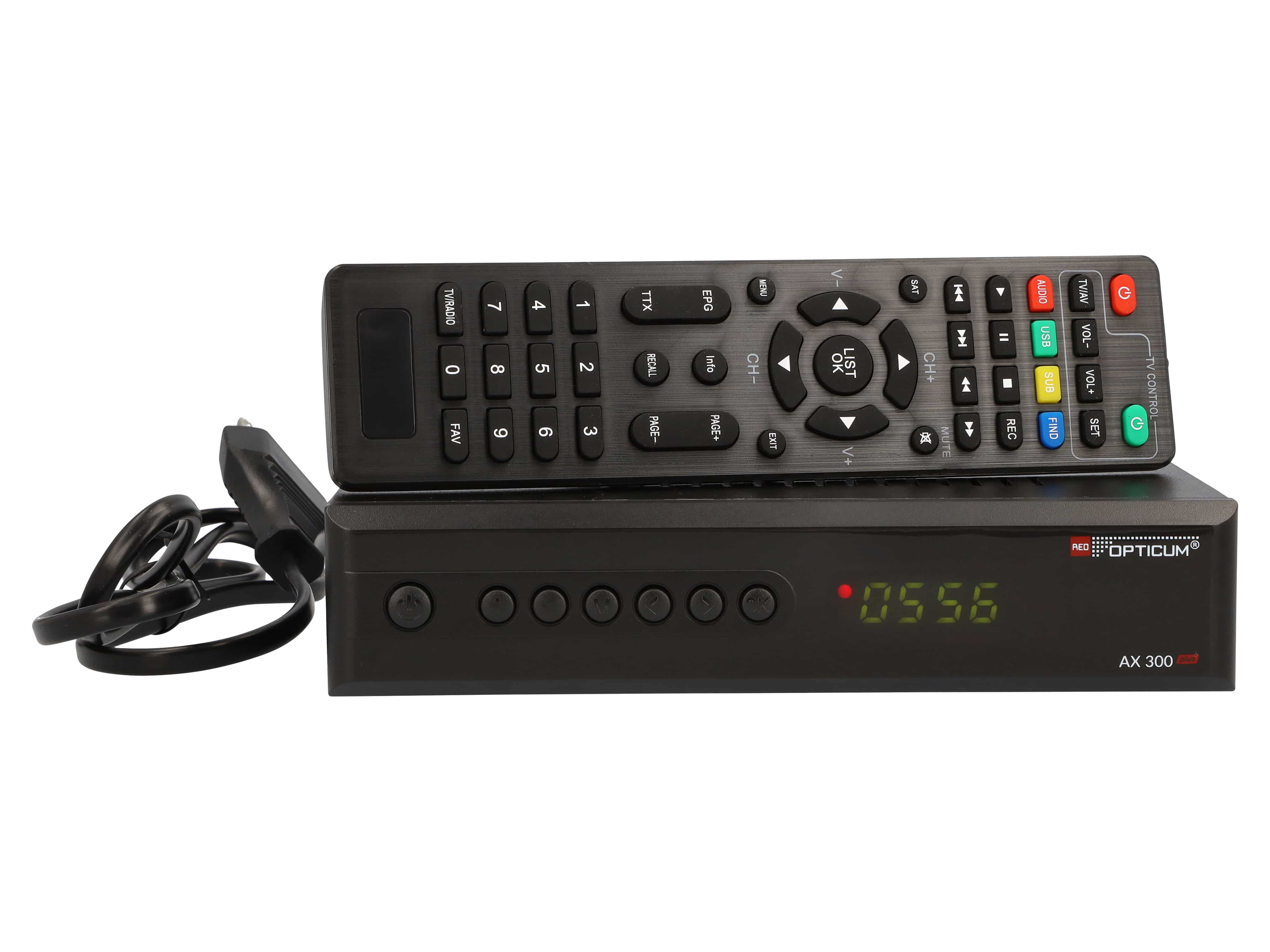 RED OPTICUM DVB-S HDTV-Receiver AX300 Plus, PVRready, schwarz RED OPTICUM DVB-S HDTV-Receiver AX300 Plus, PVRready, schwarz