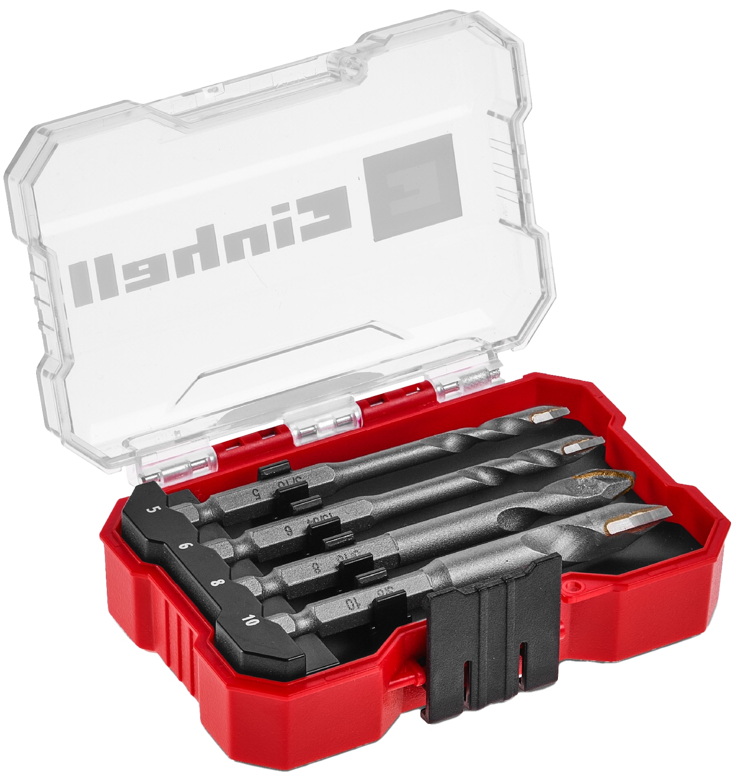 EINHELL Fliesenbohrer-Set, 51404, XS-Case, 5-10 mm, 4-teilig EINHELL Fliesenbohrer-Set, 51404, XS-Case, 5-10 mm, 4-teilig