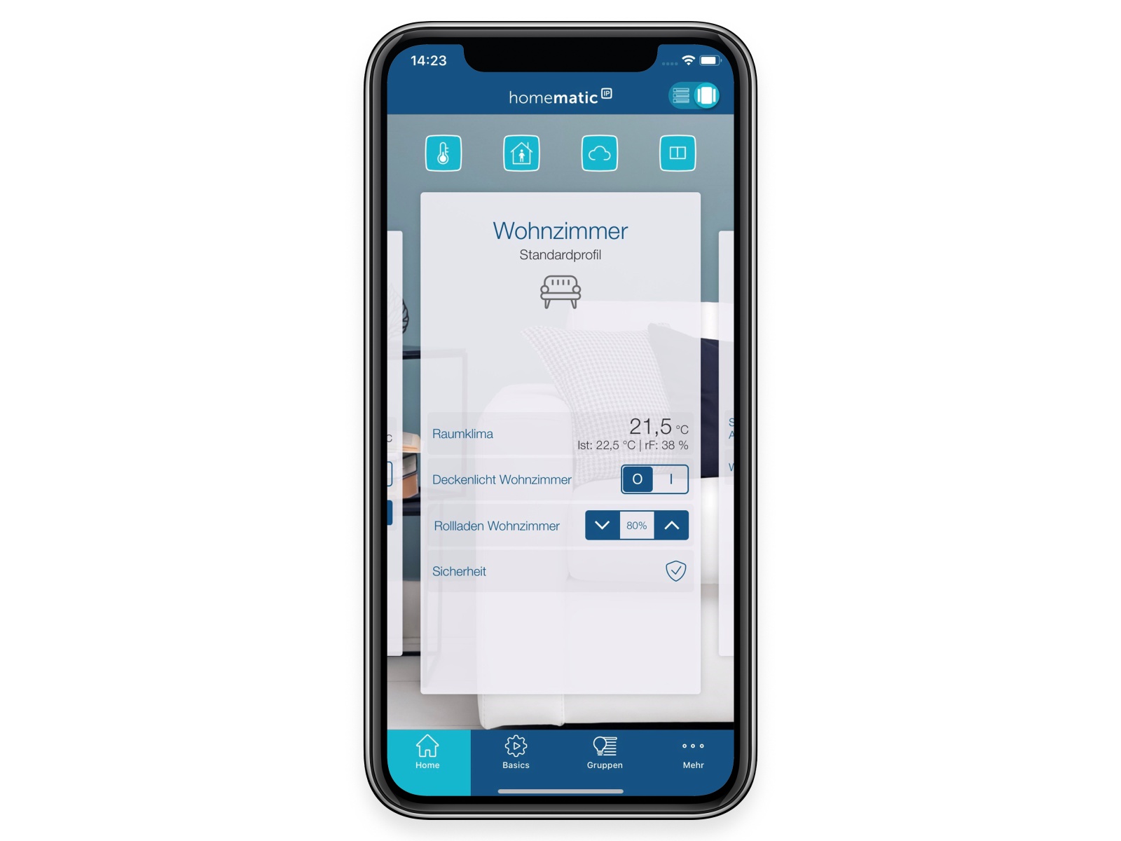 HOMEMATIC IP Smart Home 151996A0 Wechselrahmen, schmal