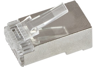 LOGILINK RJ45-Modularstecker, Cat.6, geschirmt, vorne offen, 50 Stk. LOGILINK RJ45-Modularstecker, Cat.6, geschirmt, vorne offen, 50 Stk.