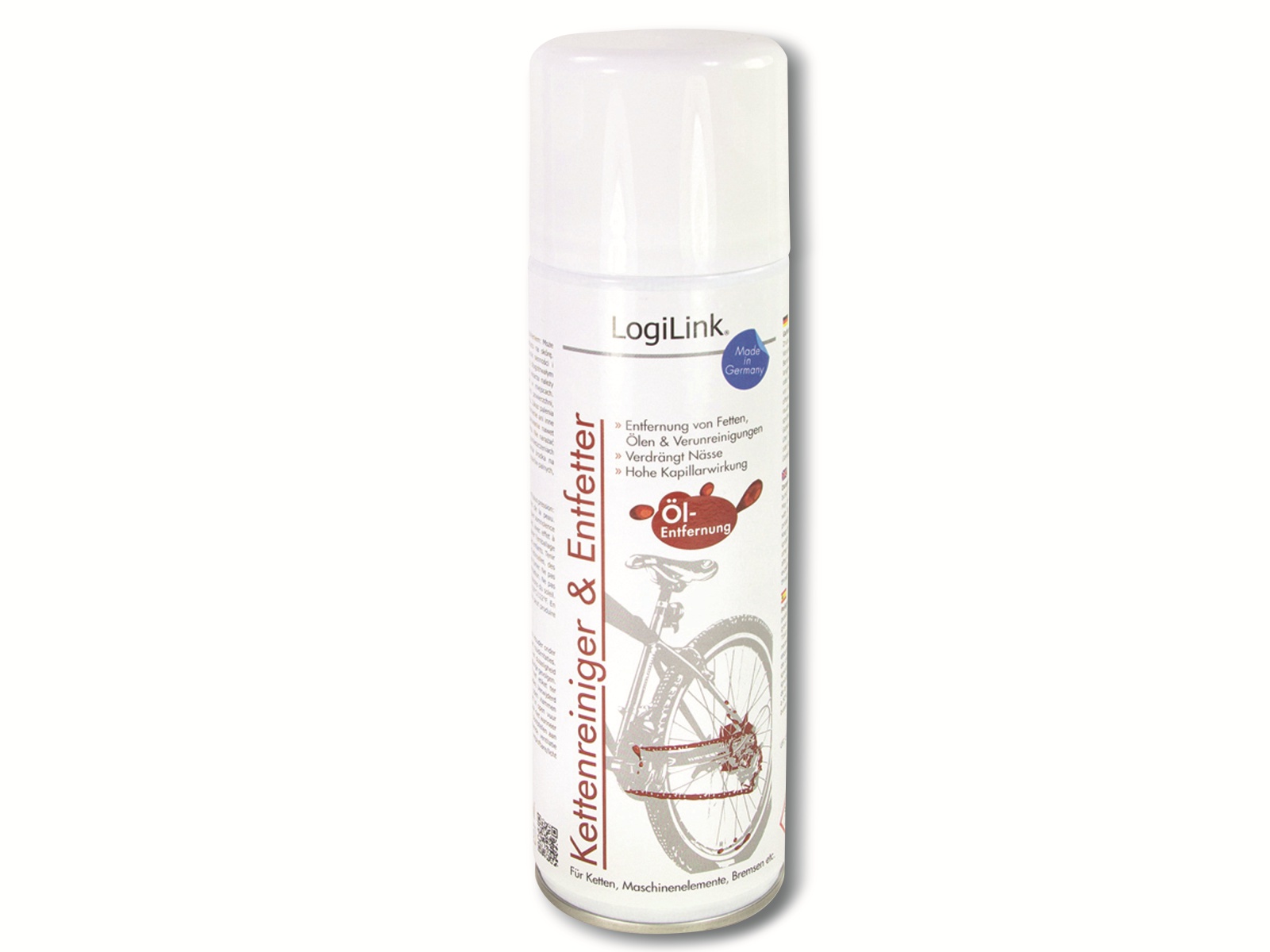 LOGILINK Kettenreiniger und Entfetter für Fahrräder, 300 ml LOGILINK Kettenreiniger und Entfetter für Fahrräder, 300 ml