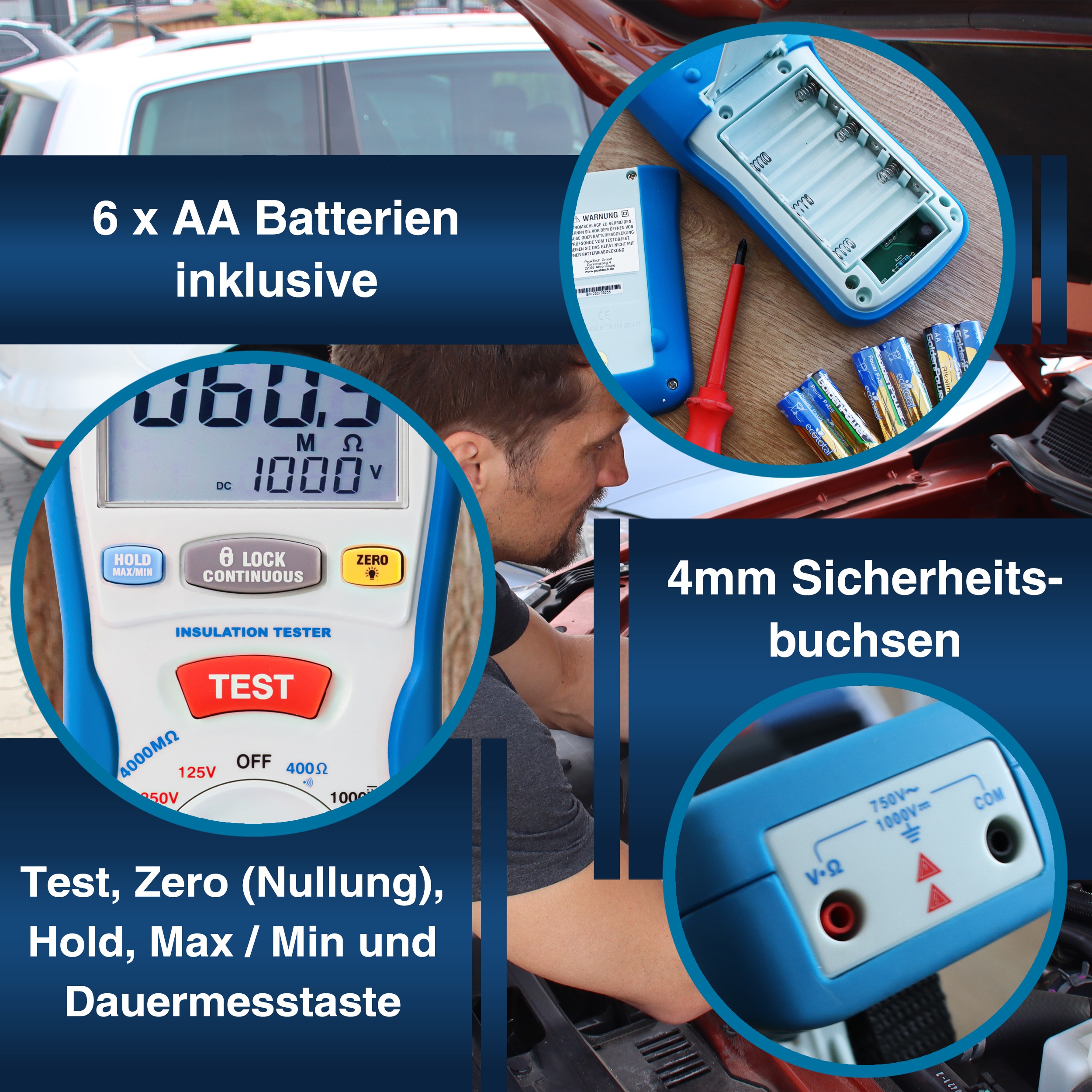 PEAKTECH Isolationsmessgerät, P 2695 PEAKTECH Isolationsmessgerät, P 2695
