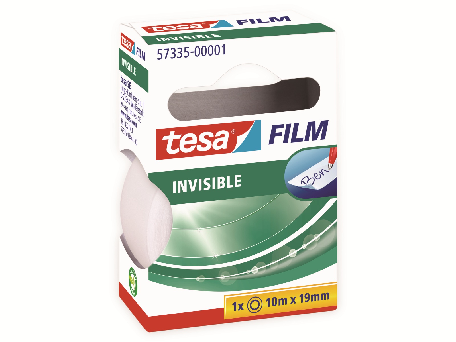 TESA film® invisible, 1 Rolle, 10m:19mm, 57335-00001-01 TESA film® invisible, 1 Rolle, 10m:19mm, 57335-00001-01