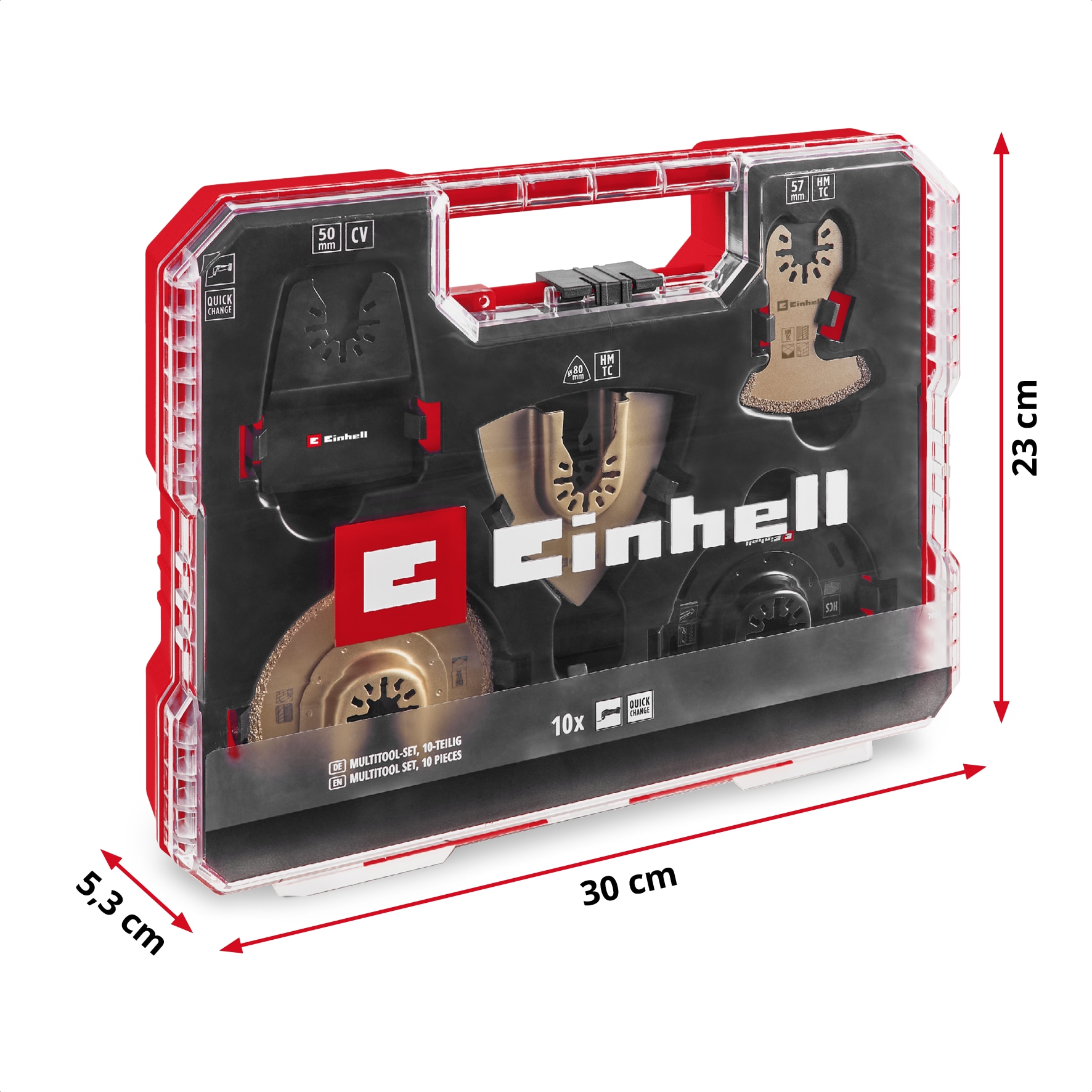 EINHELL Multitool-Set, 708110, XL-PLUS-Case, 10-teilig EINHELL Multitool-Set, 708110, XL-PLUS-Case, 10-teilig