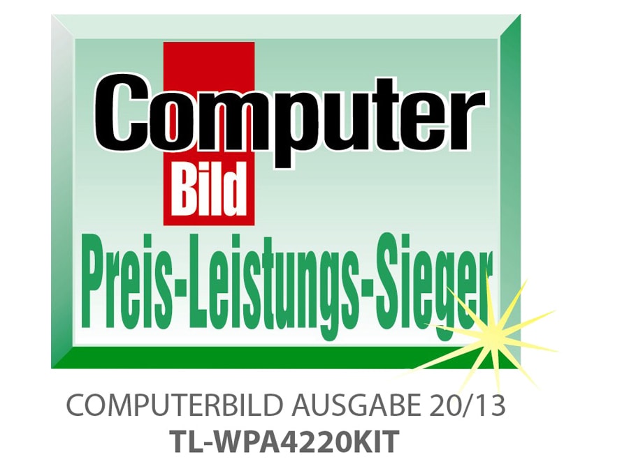 TP-LINK Powerline-Kit mit WLAN-Extender TL-WPA4220KIT TP-LINK Powerline-Kit mit WLAN-Extender TL-WPA4220KIT