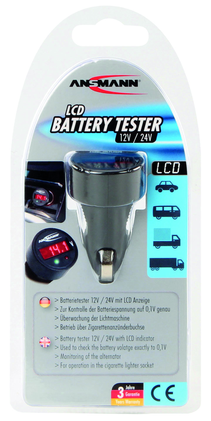 ANSMANN Autobatterie-Ladegerät + KFZ-Batterietester ANSMANN Autobatterie-Ladegerät + KFZ-Batterietester