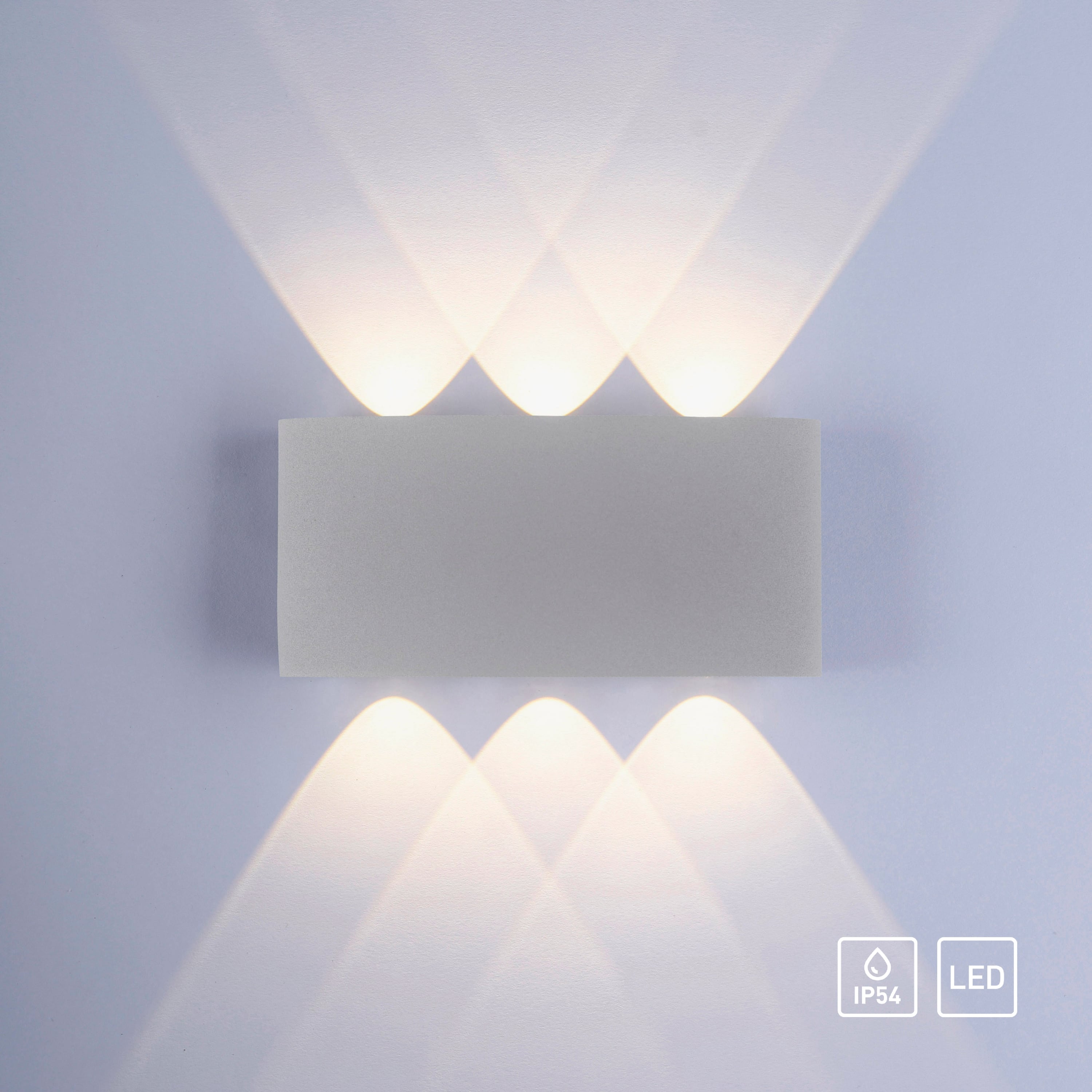 PAUL NEUHAUS LED-Wandleuchte 9488-21 silber, 4,8 W, 720 lm, 3000 K, IP54 PAUL NEUHAUS LED-Wandleuchte 9488-21 silber, 4,8 W, 720 lm, 3000 K, IP54