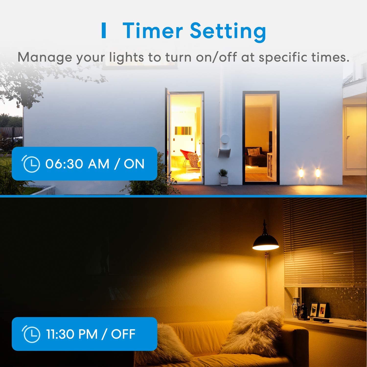 MEROSS WLAN LED-Lampe, MSL100HK, 4 Stück
