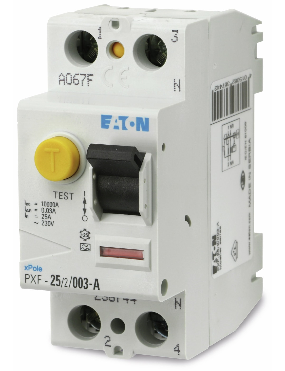 EATON Fehlerstrom-Schutzschalter PXF-25/2/003-A, 25/0,03 A