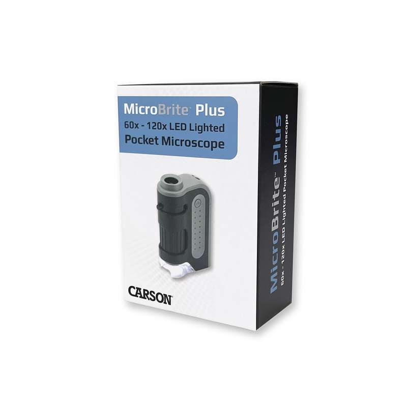 SINTRON Mikroskop MicroBrite Plus 120x, Schwarz/Grau, LED-Beleuchtung CARSON Mikroskop MicroBrite Plus 120x, Schwarz/Grau, LED-Beleuchtung