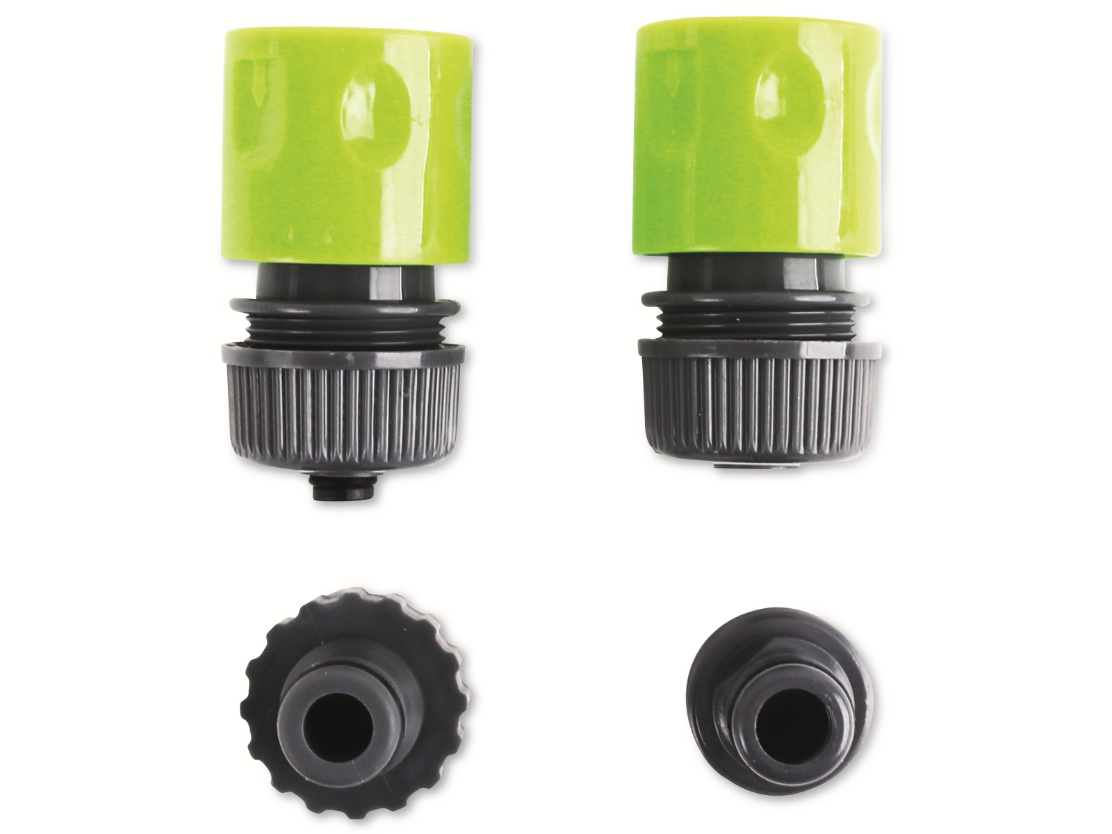 KINZO Gartenschlauch-Anschluss-Set, 4 Stück, 1/2 "