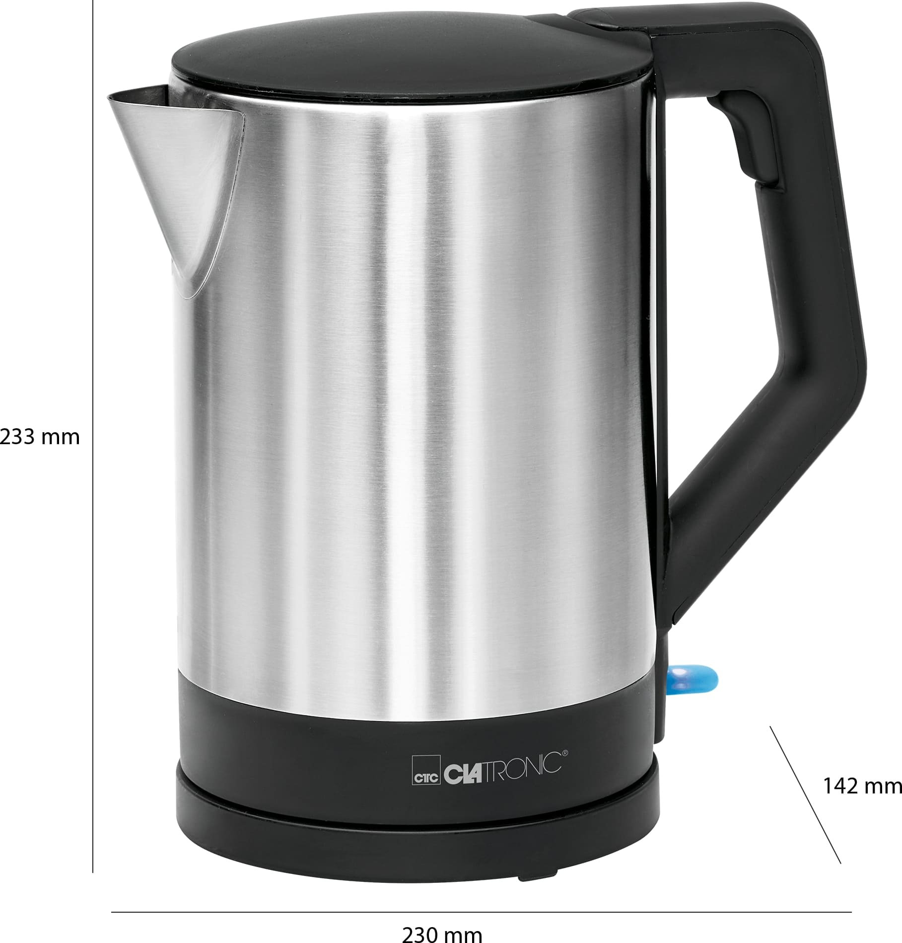 CLATRONIC Wasserkocher WKS 3692, 1,5 L, 1850 W, Cordless, schwarz CLATRONIC Wasserkocher WKS 3692, 1,5 L, 1850 W, Cordless, schwarz