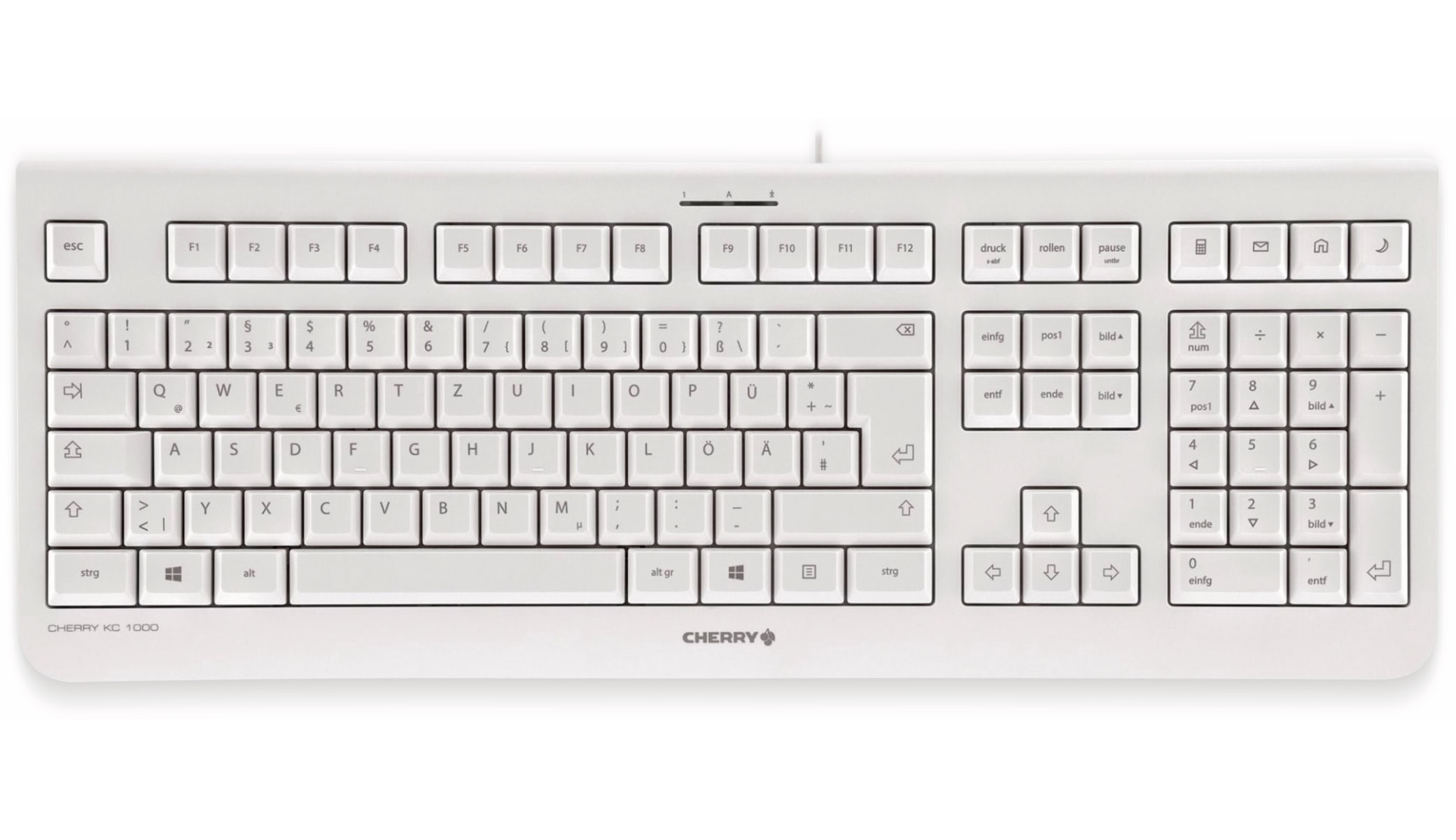 CHERRY Tastatur KC 1000, grau CHERRY Tastatur KC 1000, grau